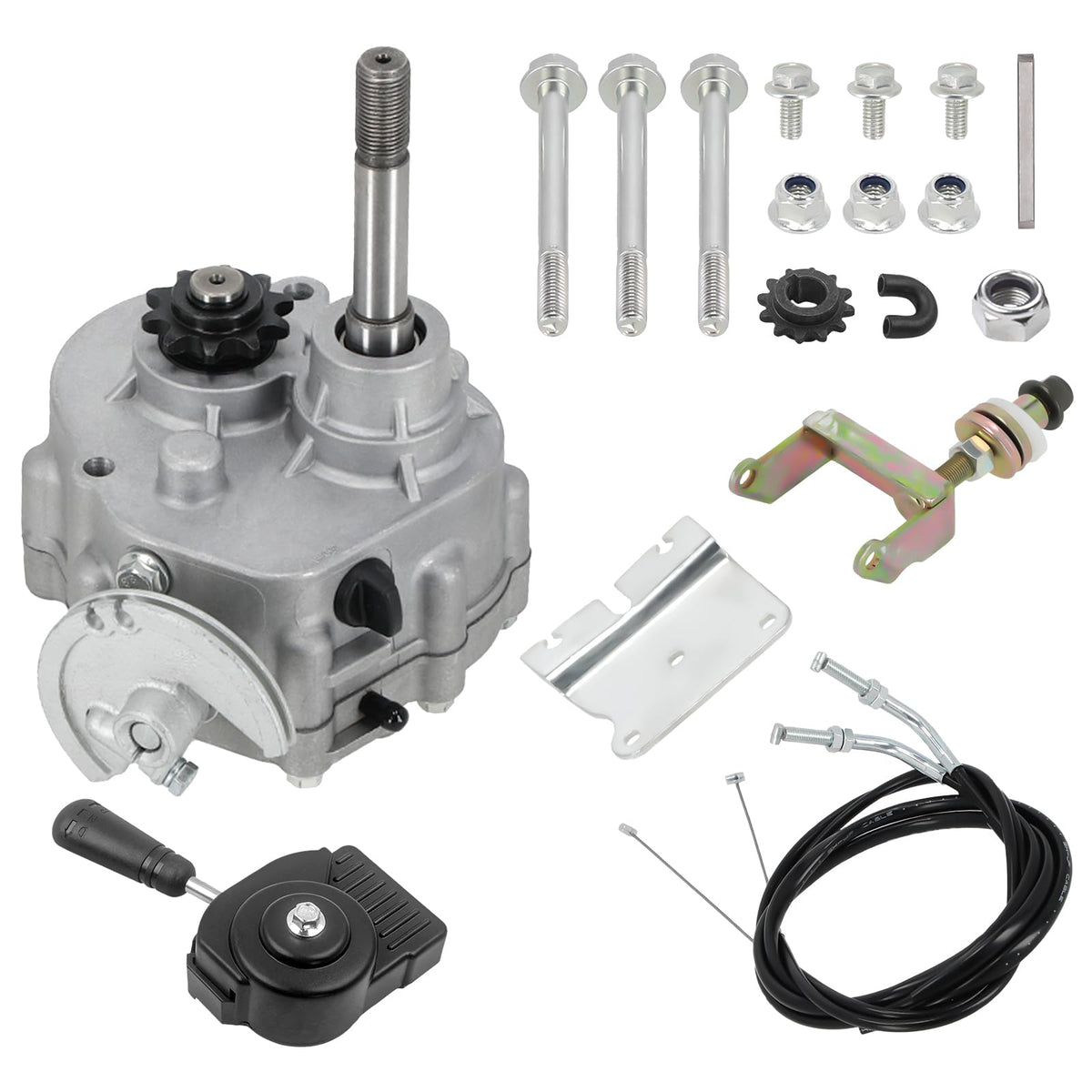Maxpeedingrods Go Kart Forward Reverse Gearbox Kit 212Cc For 2Hp-13Hp Engine 4 Stroke Only Works With 30 Series Torque Converter 3 Shift Modes #35 Chain Go Karts Accessories Go Kart Transmission