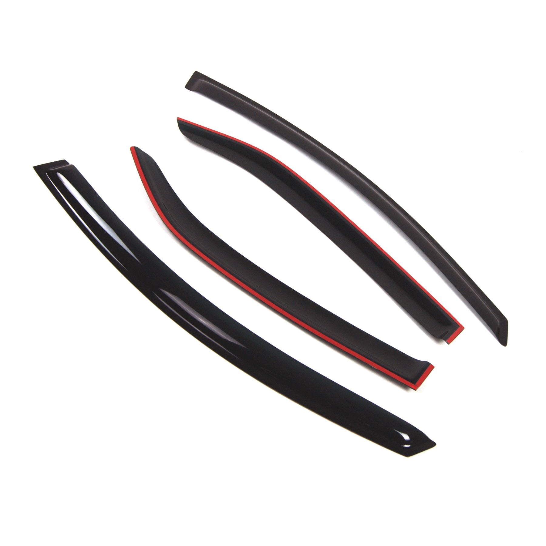 Tuningpros Outside Mount Window Vent Visors Rain Guards Compatible With Kia Forte 2009-2013 | Side Window Wind Deflectors Rain S