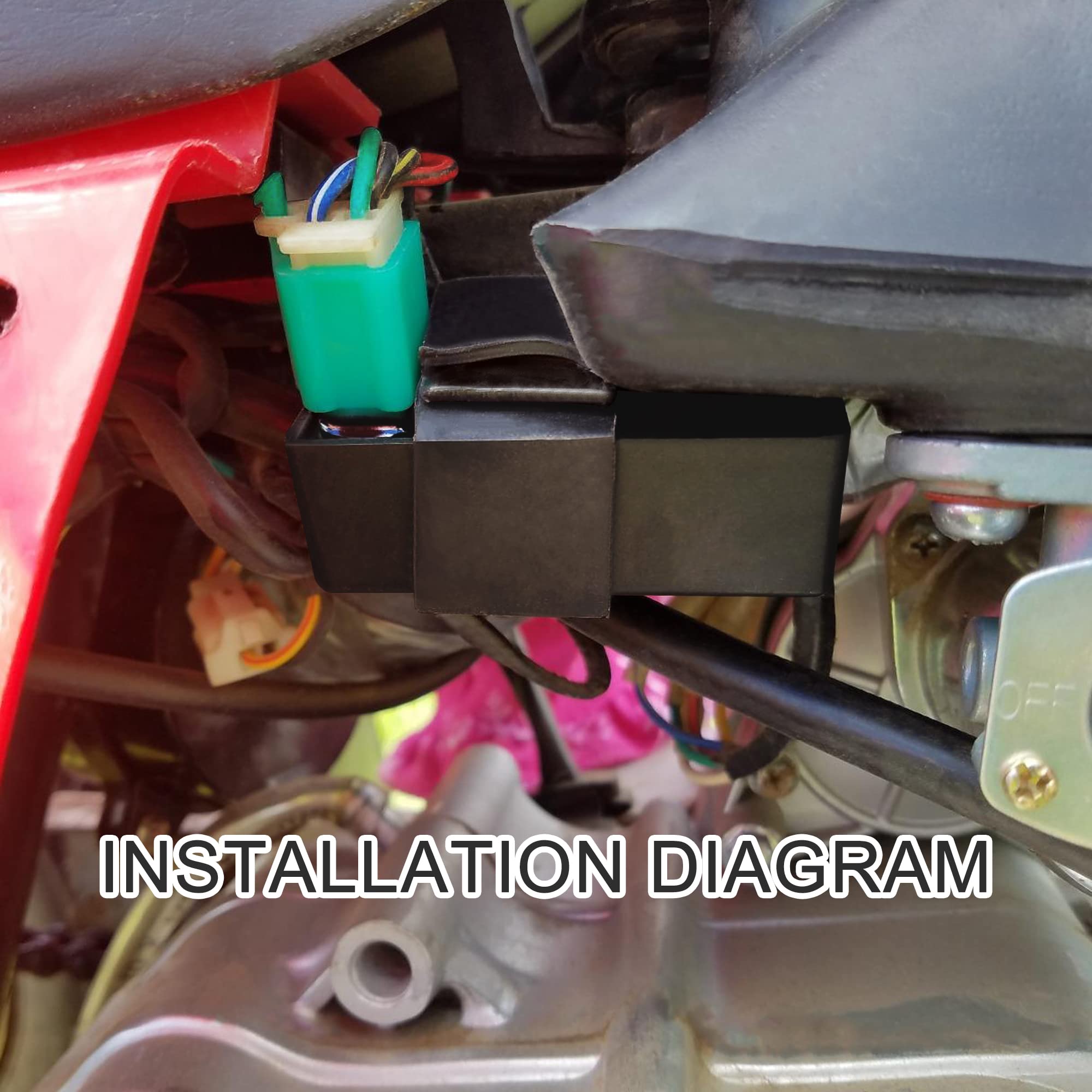 GOOFIT 5 Pin AC CDI Box Unit Replacement for Chinese 50c 70c 90cc 110cc 125cc Horizontal Engine 3125B 3125R 3125XR8 SSR TaoTao X15 X18 ATV Mini Pocket Dirt Bike