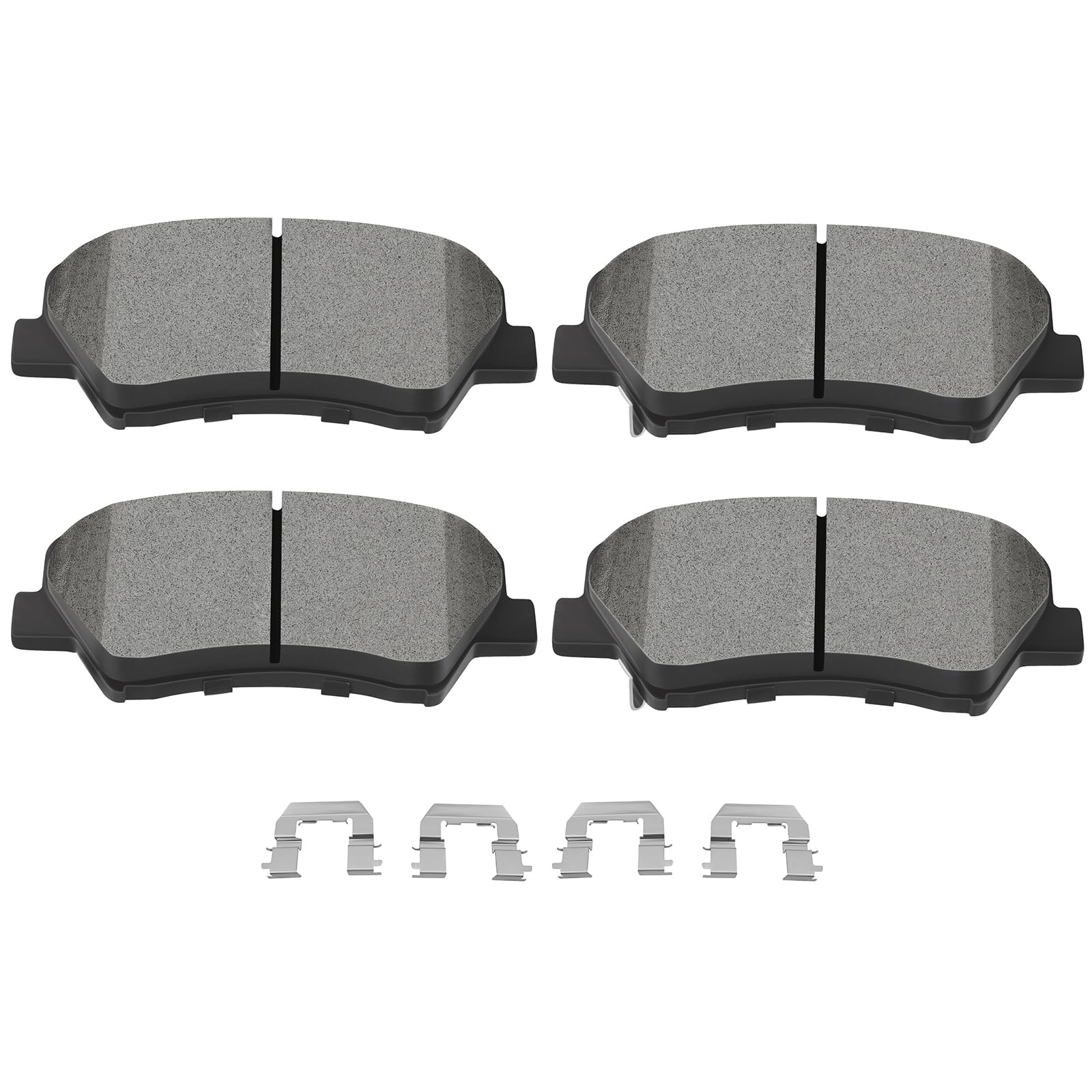 Scitoo D1595 Front Semi-Metal Brake Pads Sets Fit For Hyundai Elantra/Elantra Coupe/Elantra Gt/Veloster,For Kia Forte 2014-2016,
