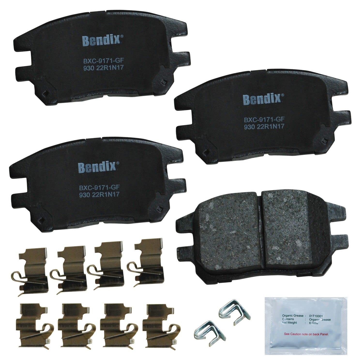 Bendix Priority1 Cfc930 Ceramic Front Brake Pads For Lexus Rx300 2003-2002