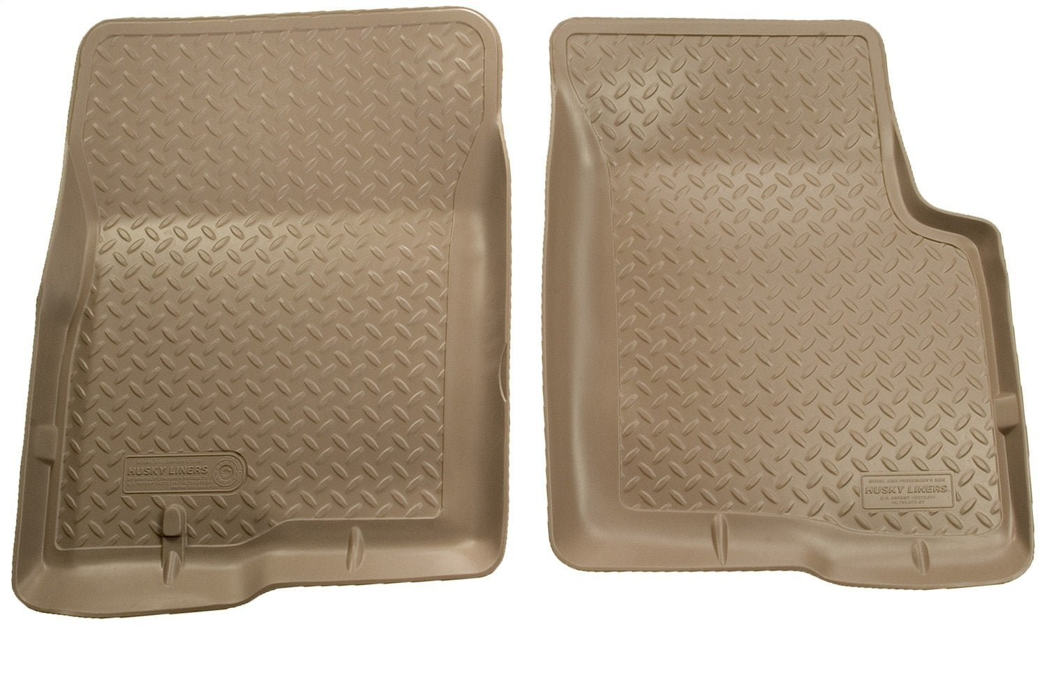 Husky Liners - Classic Style Floor Liners | Fits 2000 - 2005 Ford Excursion, Front Liners - Tan, 2 Pcs. | 33903