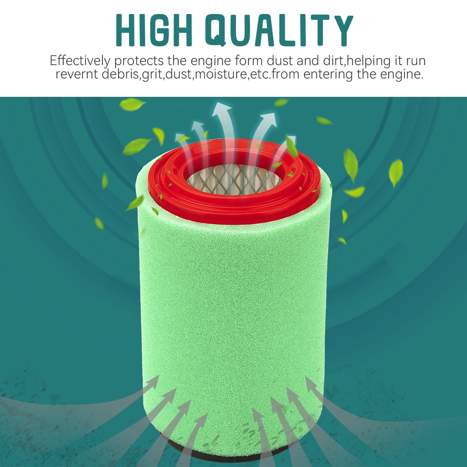 Sollon Big Bear 400 Air Filter For Yamaha Big Bear 400 2000-2012 Big Bear 250 Tracker 250 Grizzly 350 Bruin 250 Yfm250B 1P0-E4450-00-00 4Xe-E4450-00-00