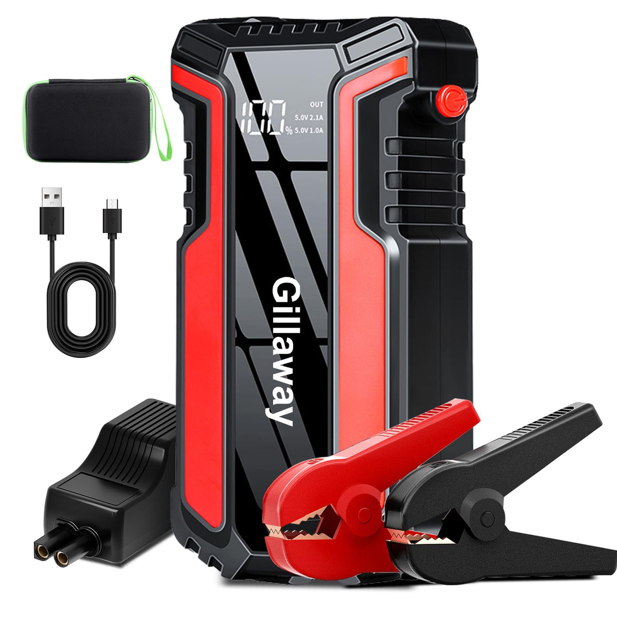 016 Jump Starter 5000A Peak, Jump Starter Battery Pack Up To 50 Jump Starts, 12V Jump Box For Car Battery, Up To 9.0L Gas And 7.