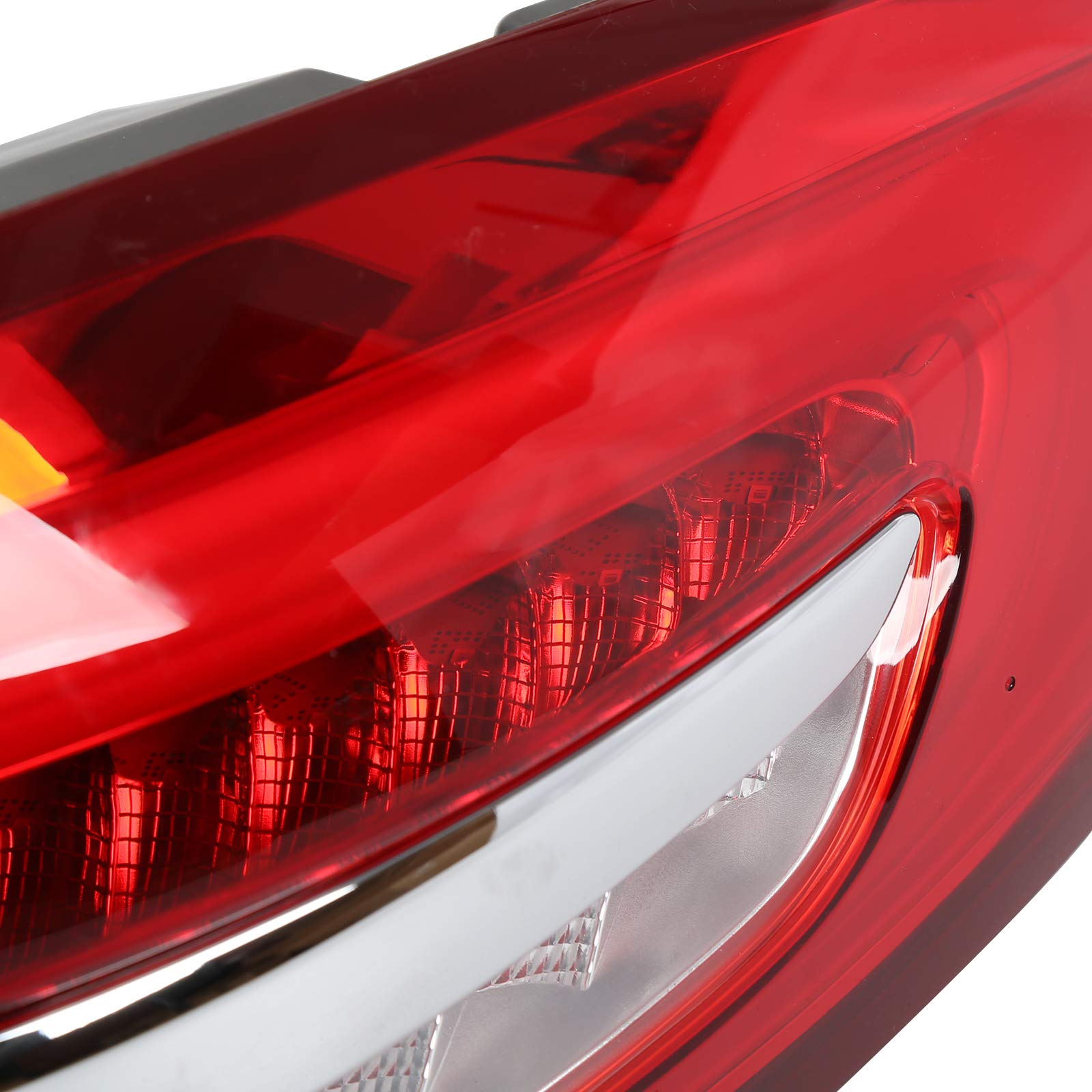 Ecotric Tail Light Lamp Compatible With 2017 2018 2019 2020 Ford Fusion Replacement For Fo2805118 Taillight Outer Assembly Passe