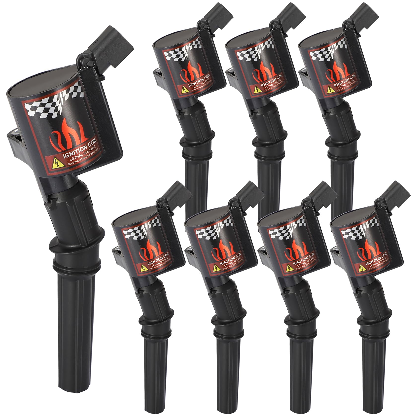 CarBole High Performance Coil Pack For F150 F250 F350 5.4L 4.6L V8 DG508, Ignition Coil For 1997-2014 Ford Crown Victoria E150 E