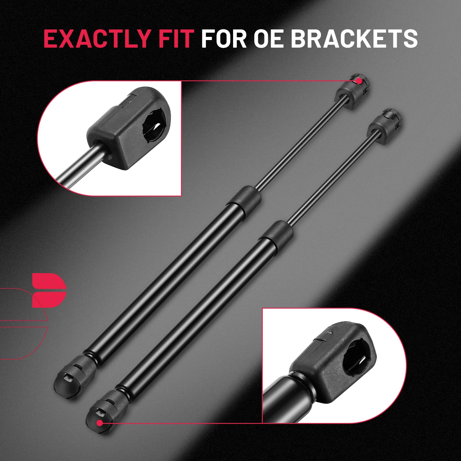 Bdfhyk Ml1310 15Inch 10Lbs (45N) Gas Shocks Struts Lift Support For Leer Are Snugtop Camper Shell Truck Topper Rear Window Truck