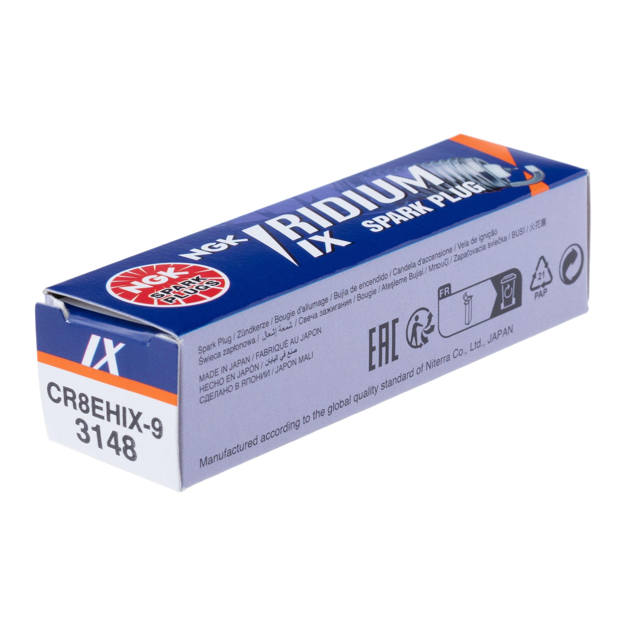 Ngk Spark Plug Iridium Ix Plug (Screw Type / No Terminal) Cr8Ehix-9