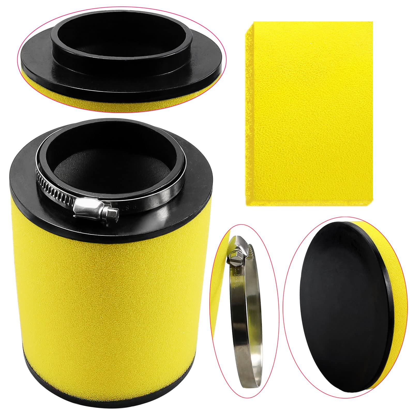 LOCOPOW Rancher 420 17254-HP5-600 Air Filter for Honda Rancher 420 TRX420 2007 2008 2009 2010 2011 2012 2013 2014 TRX420FA TRX42