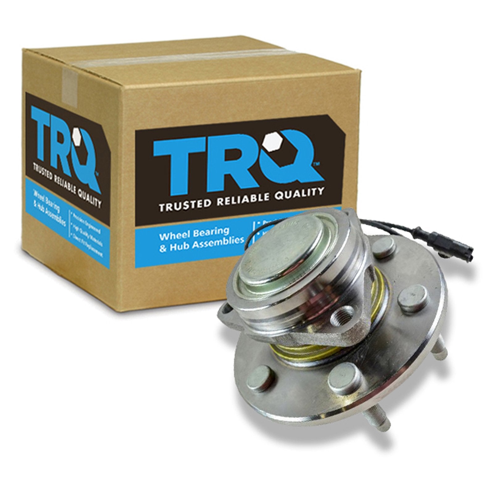 Trq Front Wheel Bearing & Hub Assembly With Abs Sensor Compatible With 2007-2014 Cadillac Escalade 2008-2014 Escalade Esv 2007-2