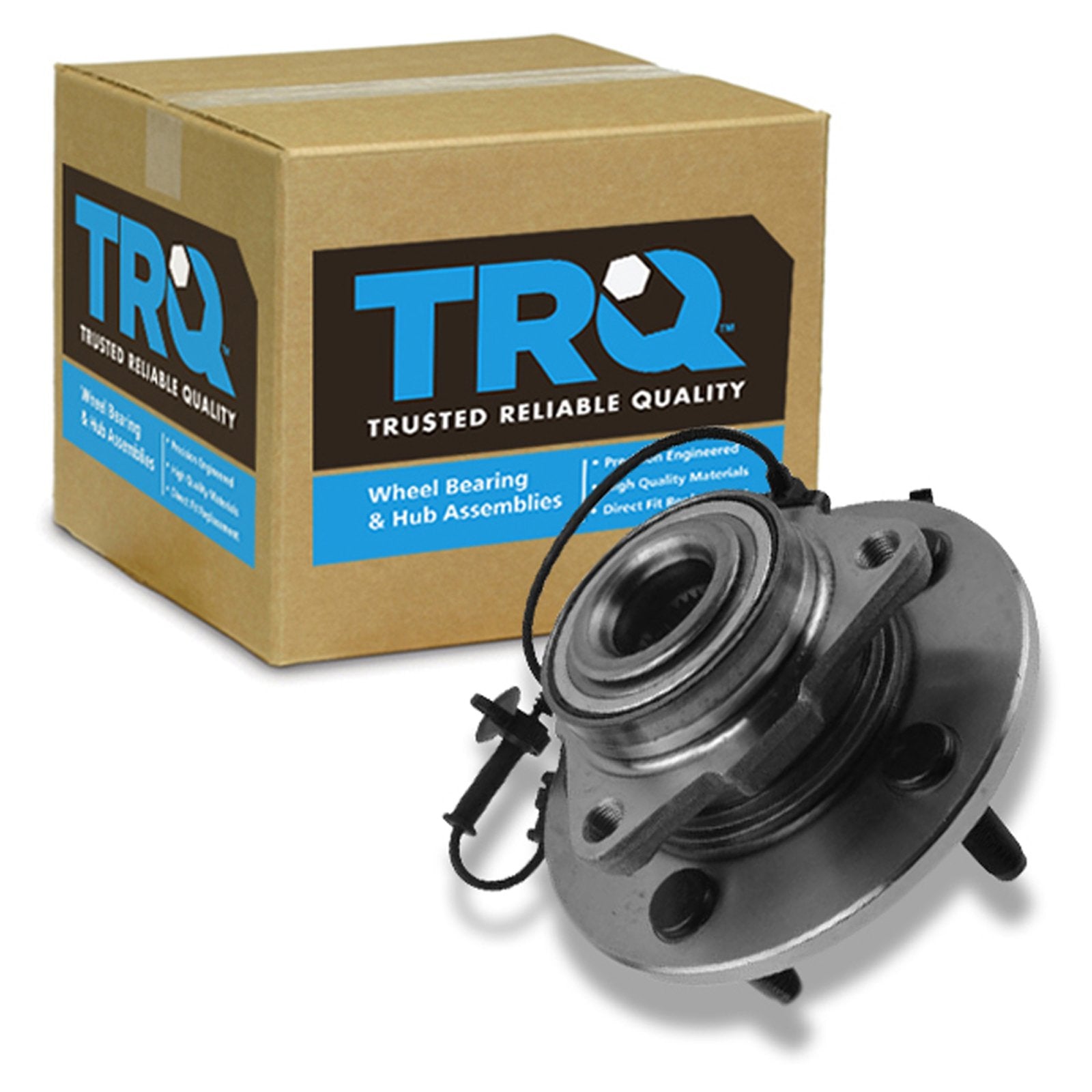Trq Front Wheel Bearing & Hub Assembly With Abs Sensor Compatible With 2006-2009 Dodge Ram 1500
