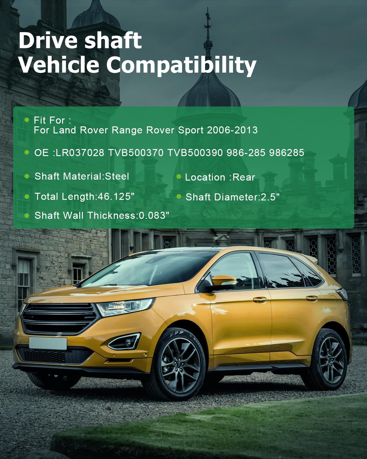 Scitoo?46.125''?Steel Rear Driveshaft Assembly Drive Shaft Prop Shaft For Land Rover Range Rover Sport 2006-2013,Oe# Lr037028 Tv