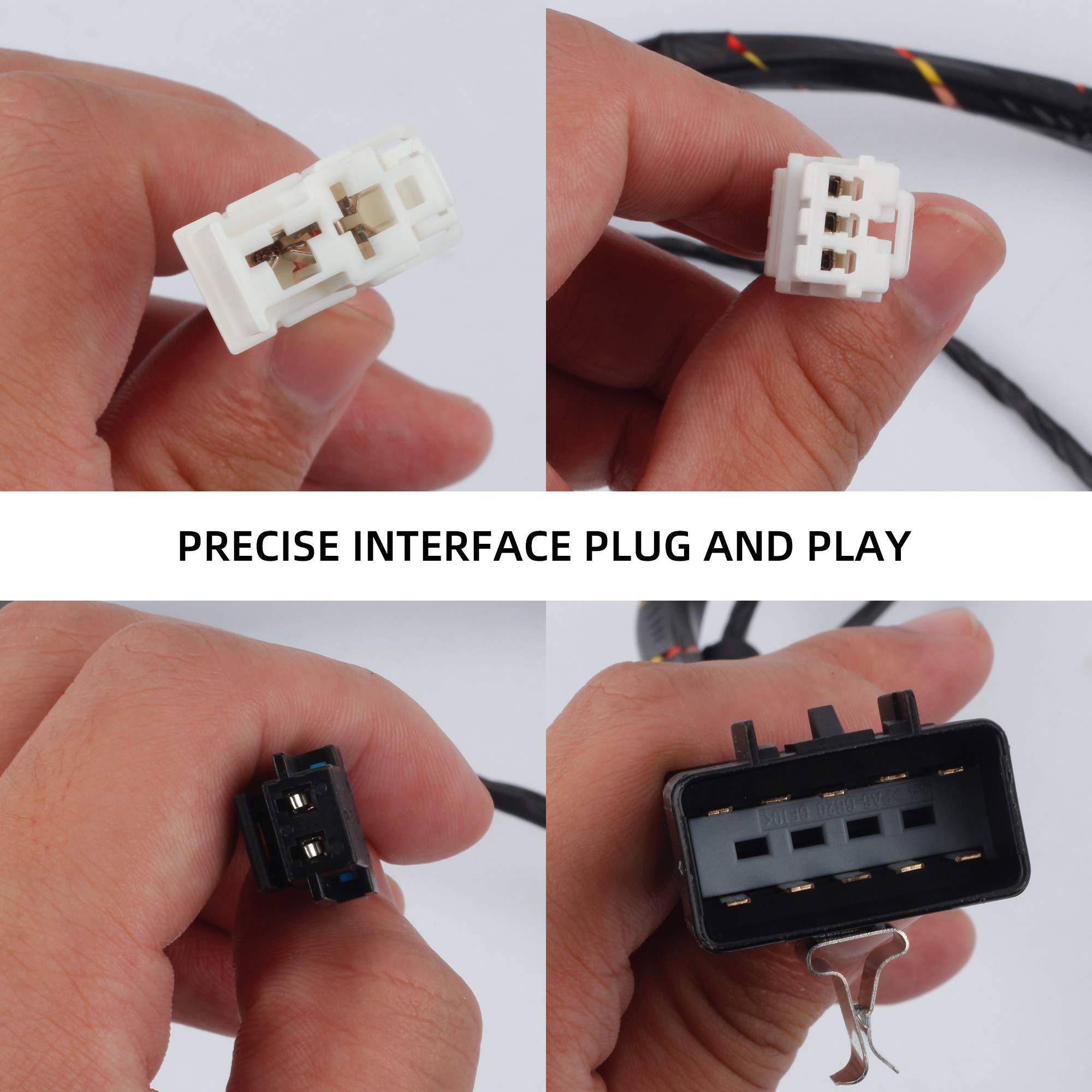 Dasbecan A/C Heater Blower Motor Wiring Harness Compatible With Chevrolet Colorado Gmc Canyon 2004-2012 Replaces# 89019303 89019124 97287182