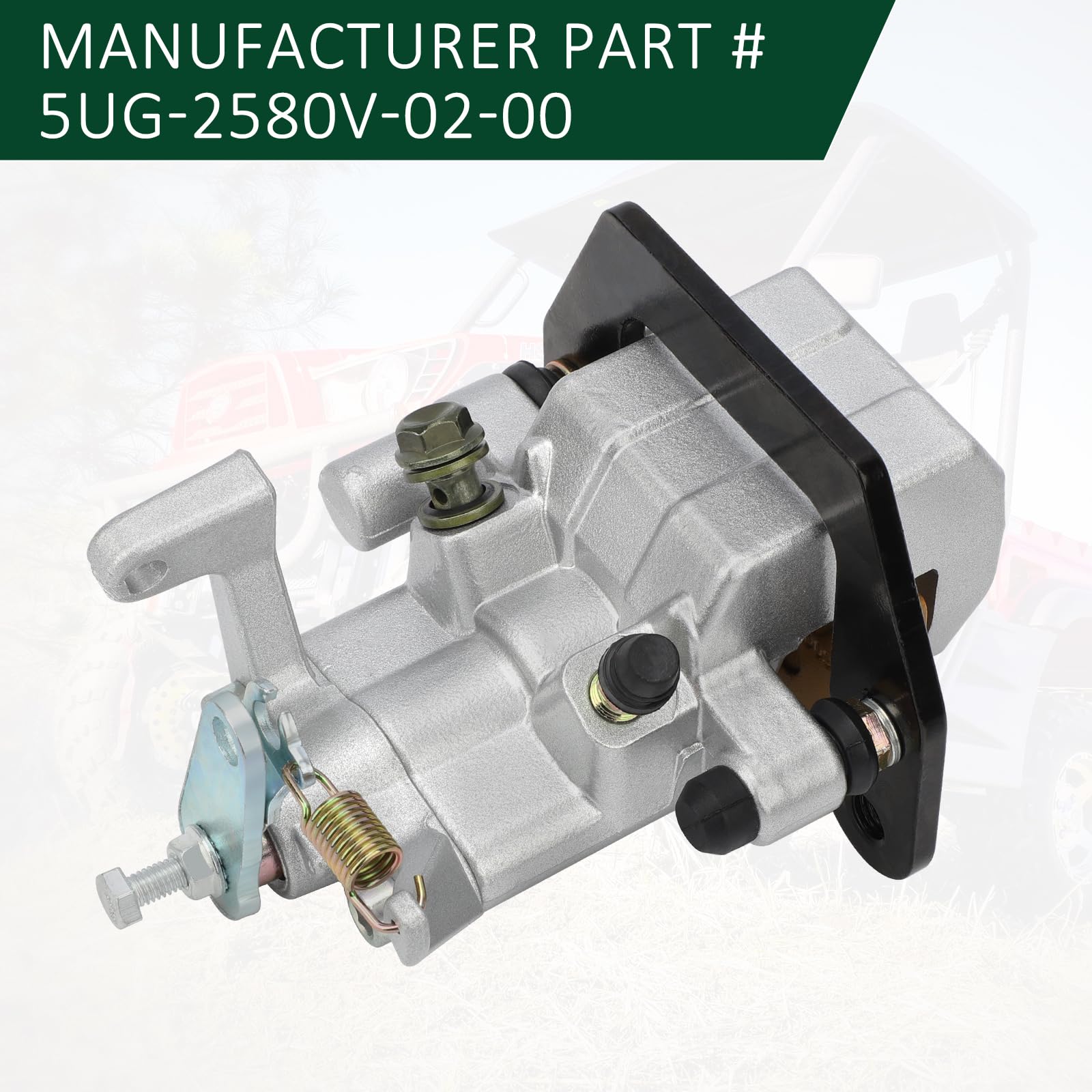 M Mati Rear Brake Caliper Assembly For Yamaha Rhino 450 Yxr450 2006-2009 Rhino 660 Yxr660 2004-2007 Hisun Utv 500 700 Msu Massimo Bennche Utv With Pads