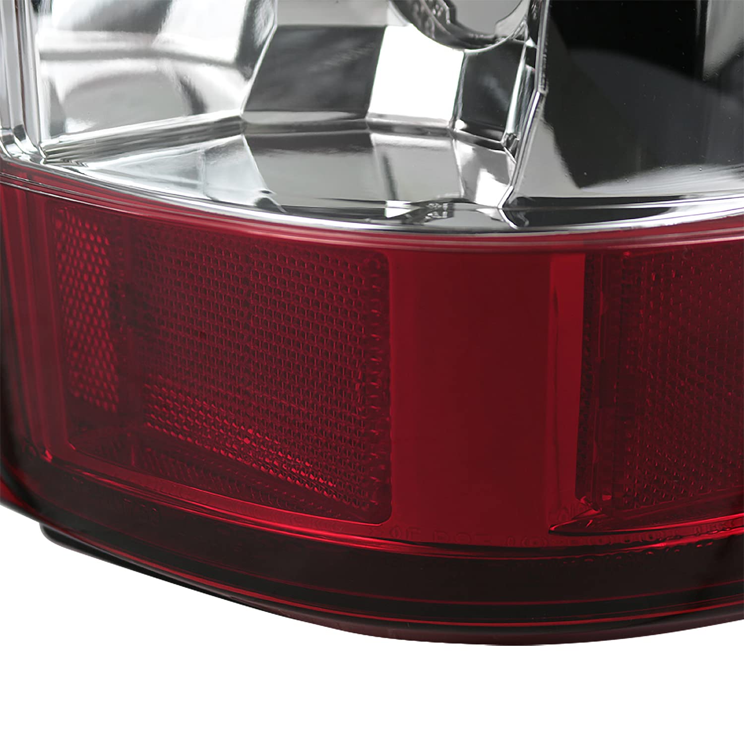 Spec-D Tuning Red Clear Lens Led Tail Lights Compatible With 1999-2002 Chevy Silverado 1500/1500Hd/2500/2500Hd, Sierra Models Le