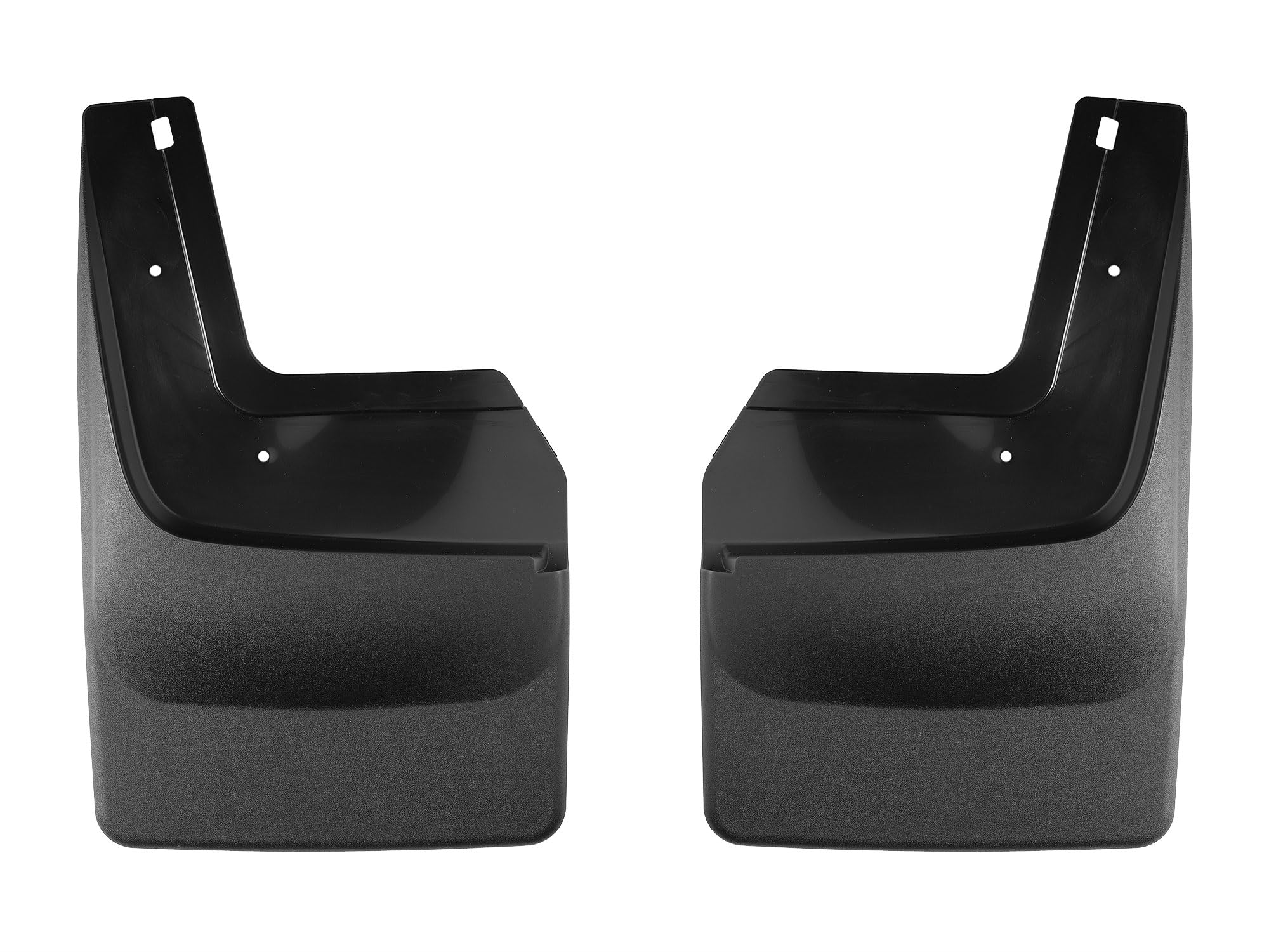 WeatherTech Custom No Drill Splash Guard MudFlaps for Chevrolet Silverado 1500  Front Pair (110152), Black