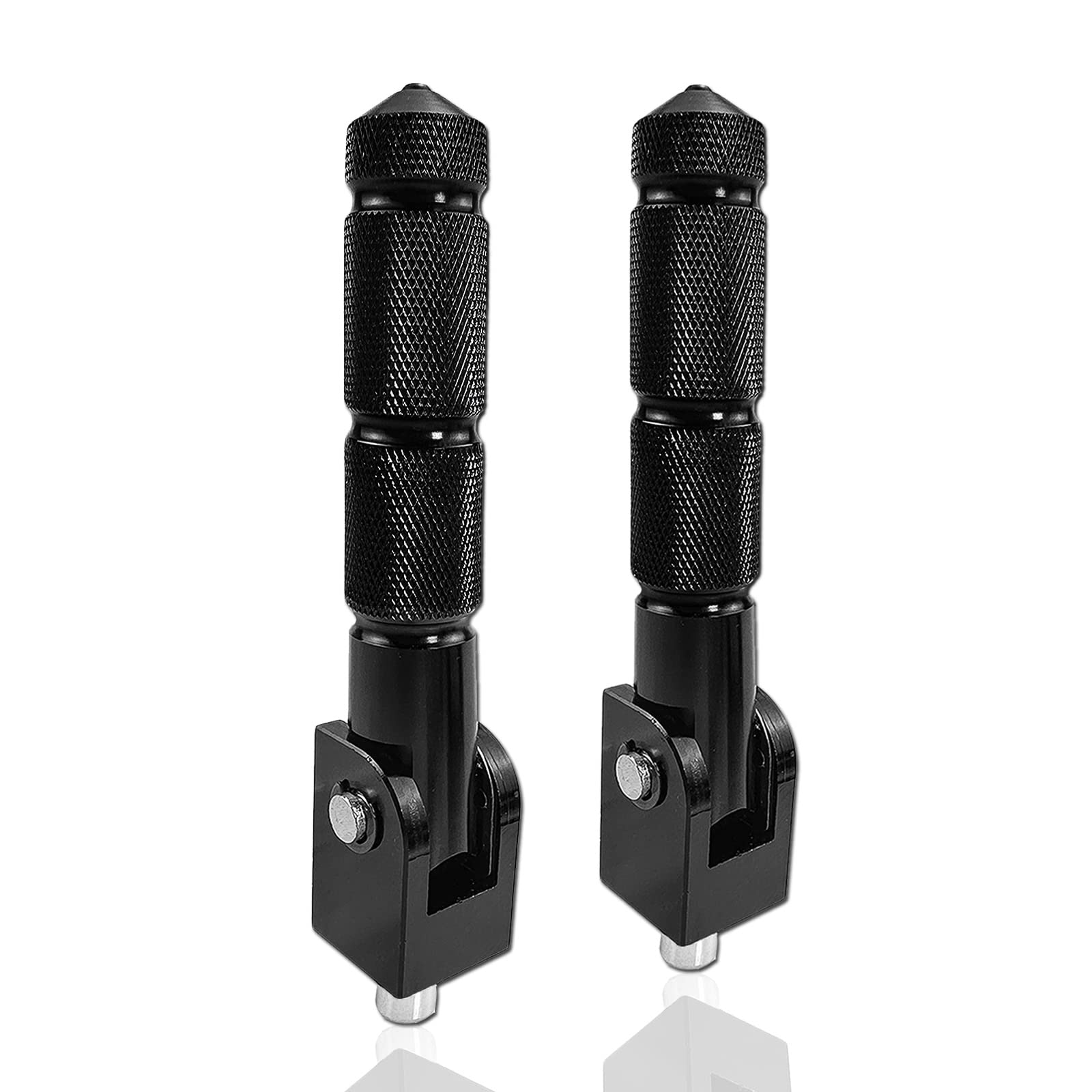 XITUADDA 8MM Motorcycle Foot Pegs 2PCS Folding 90 Degree Fixed Footpegs Passenger Pedals for Bicycles Electric Bikes ATV Compati
