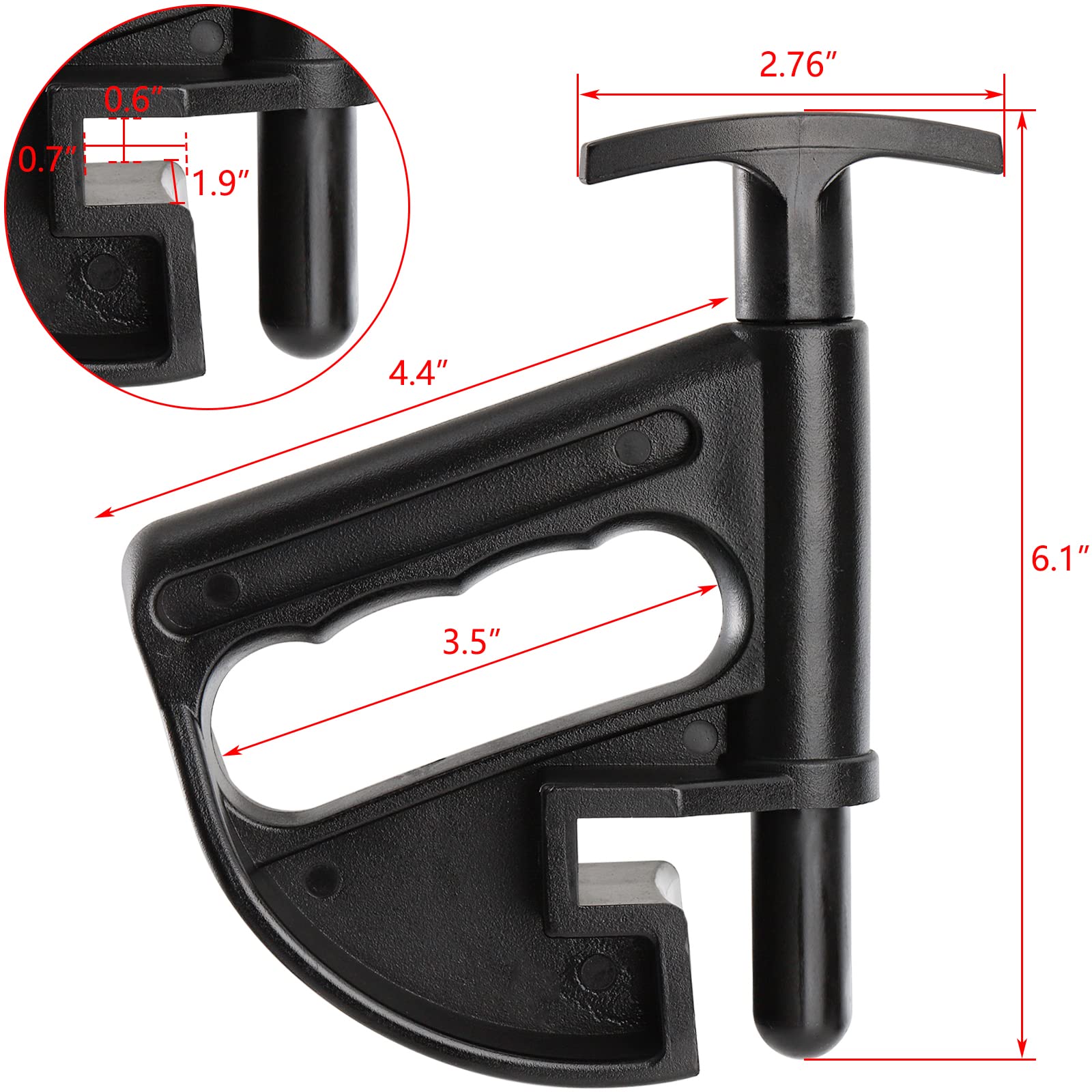 Hedume 4 Pack Tire Changer, Nylon Tire Bead Clamp Drop Center Tool, Universal Rim Pry Tire Changer Wheel Changing Helper Heavy D