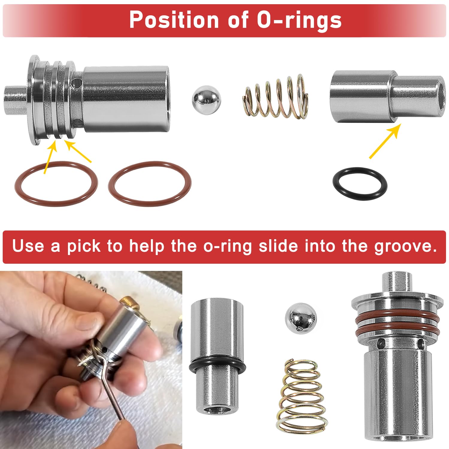 Stl010 Cooler Flow Bypass Valve Kit Upgrade For Cadillac Chevy Gmc Transmission 2014-Up Gm 6L80 6L90, 2016-Up 8L90 8L80 8L90E 10L90, Transmission Cooling System Upgrade Kit