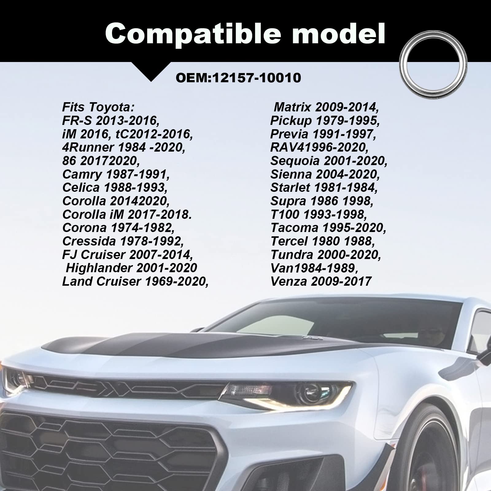 TOPCNOEM 12PCS Differential Transfer Case Crush Washer Gasket Kit for Toyota Lexus Scion 4Runner Land Cruiser Tacoma FJ Cruiser RAV4