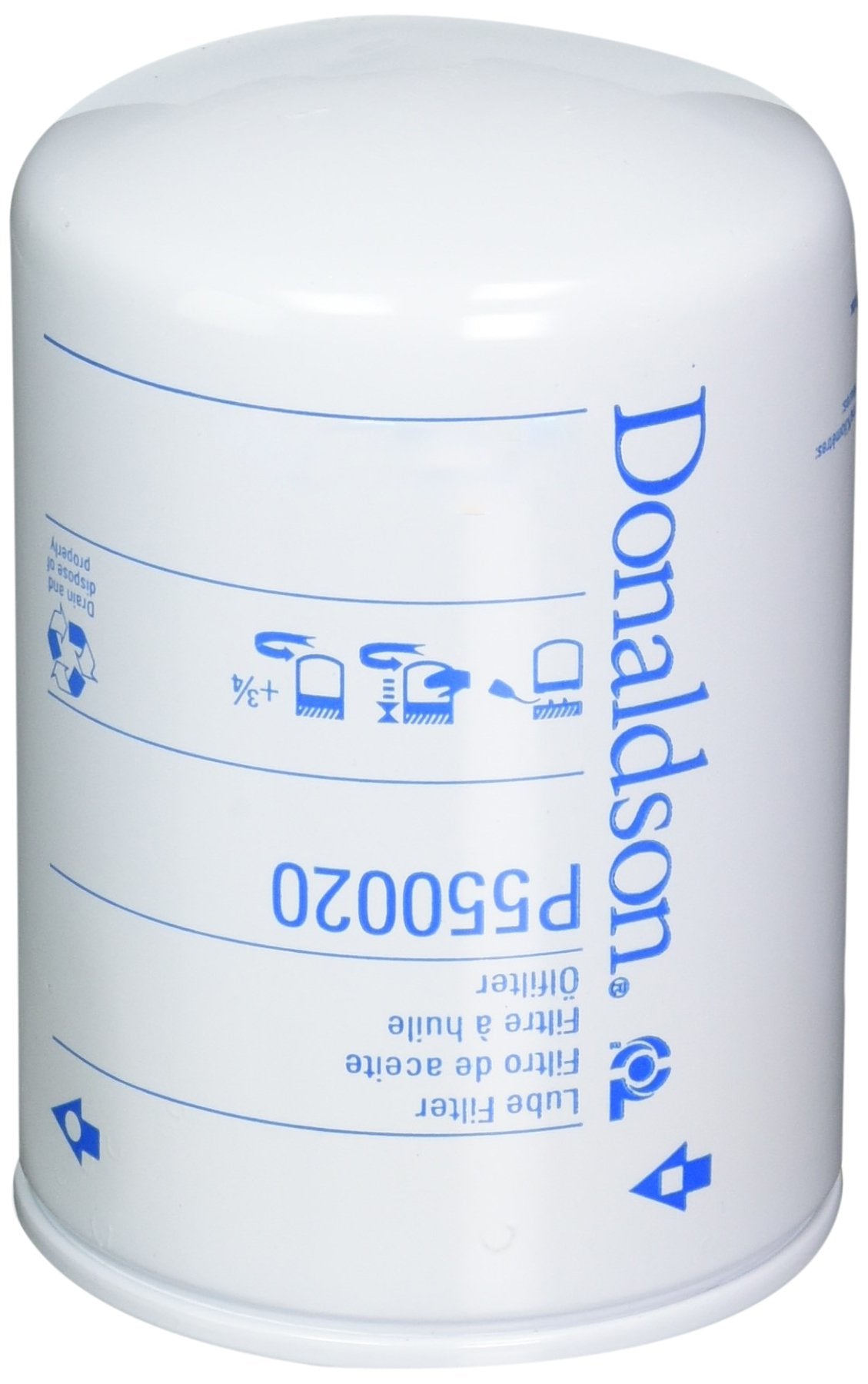 Donaldson P550020 Lube Filter, Full Flow, Spin-on