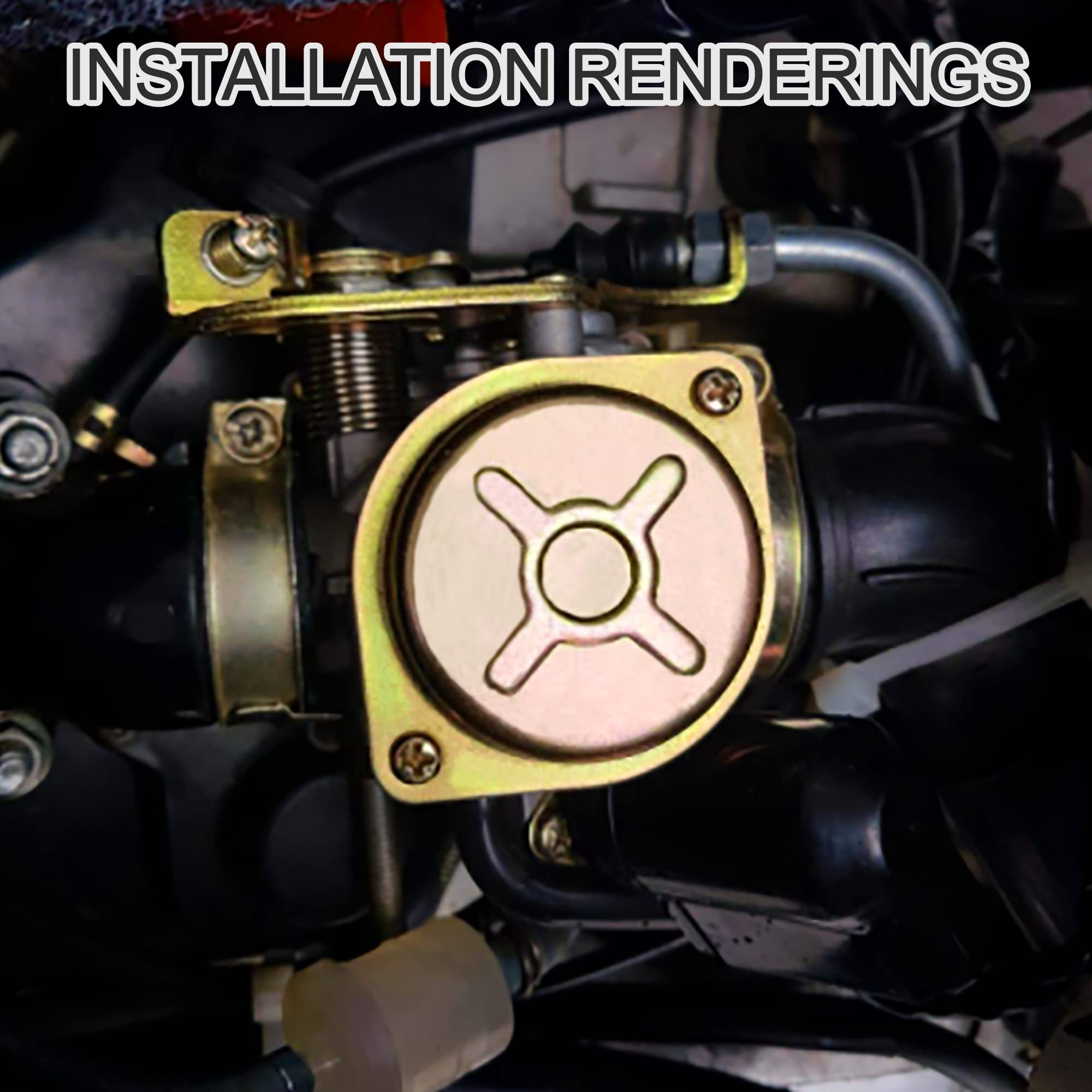 GOOFIT PD18 18mm Carburetor for 4 Stroke GY6 49cc 50cc Chinese Scooter 139QMB Moped Replacement for Taotao Kymco Scooter Jonway Baja