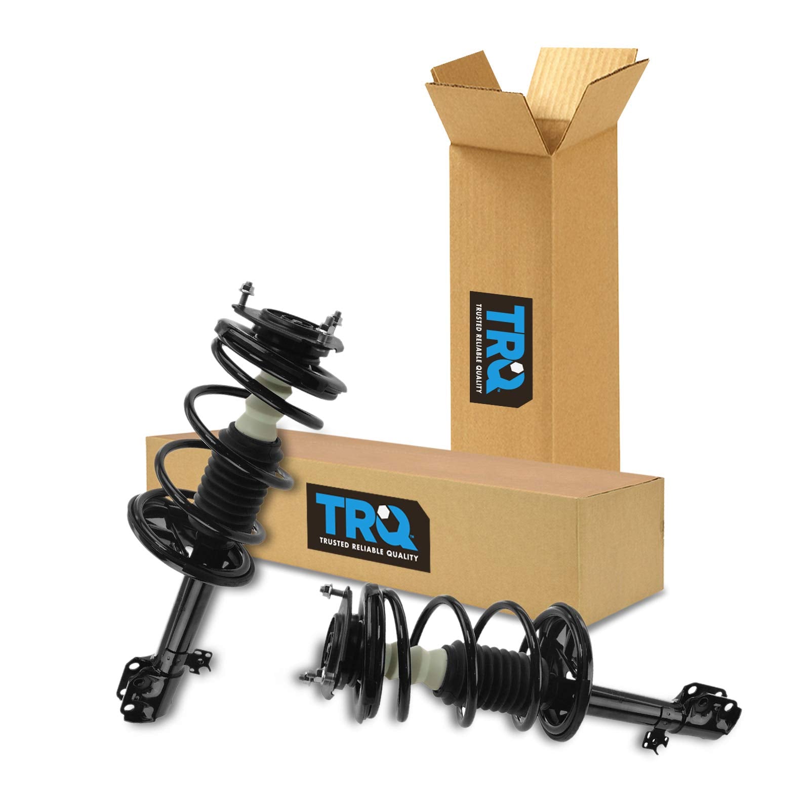Trq Front Strut & Coil Spring Assembly Set Driver & Passenger Sides Compatible With 01-05 Toyota Rav4