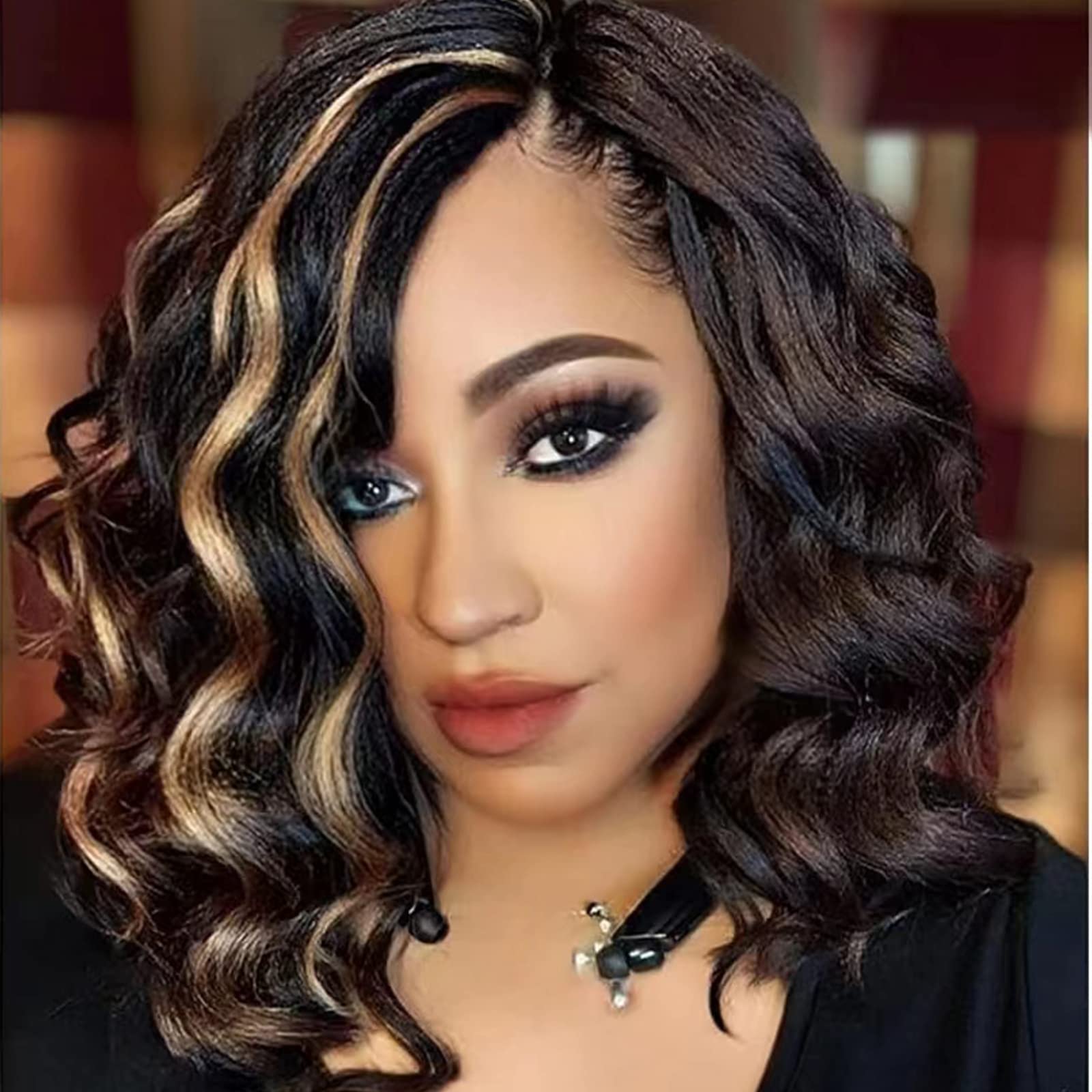 Ocean Wave Crochet Hair Pre Looped 9 Inch Curly Braiding Ocean Wave Hair 7 Packs Deep Wave Short Wavy Ocean Wave Crochet Braids Synthetic Hair Extensions for Women (9 Inch (Pack of 7)  P4/27)-New