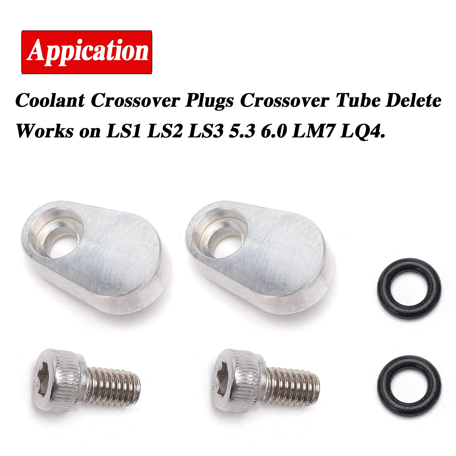 Rjsphh Ls Steam Vent Coolant Crossover Ls Throttle Body Bypass Cylinder Head Coolant System Air Blead Plug Plates Billet Compatible With Chevy Lsx Ls1 Ls3 Ls2 Lq4 Lq9 Ls6 L92 L99 L33 Lr4 Lm7