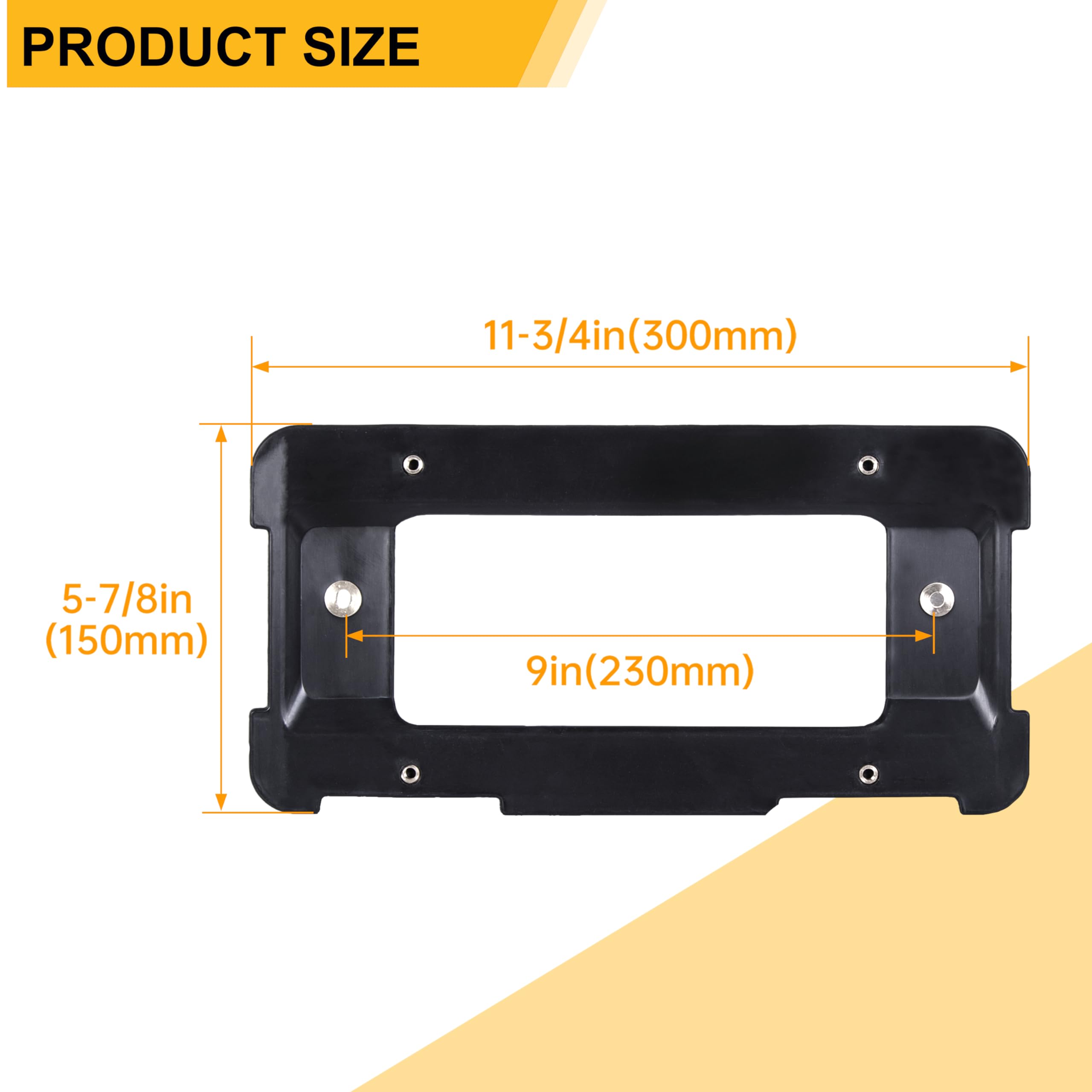 ECOTRIC Rear License Plate Holder Mount Bracket Frame Compatible with BMW 1/2/3/4/5/6 Series X1 X3 X4 X5 X6 Replacement for 5118