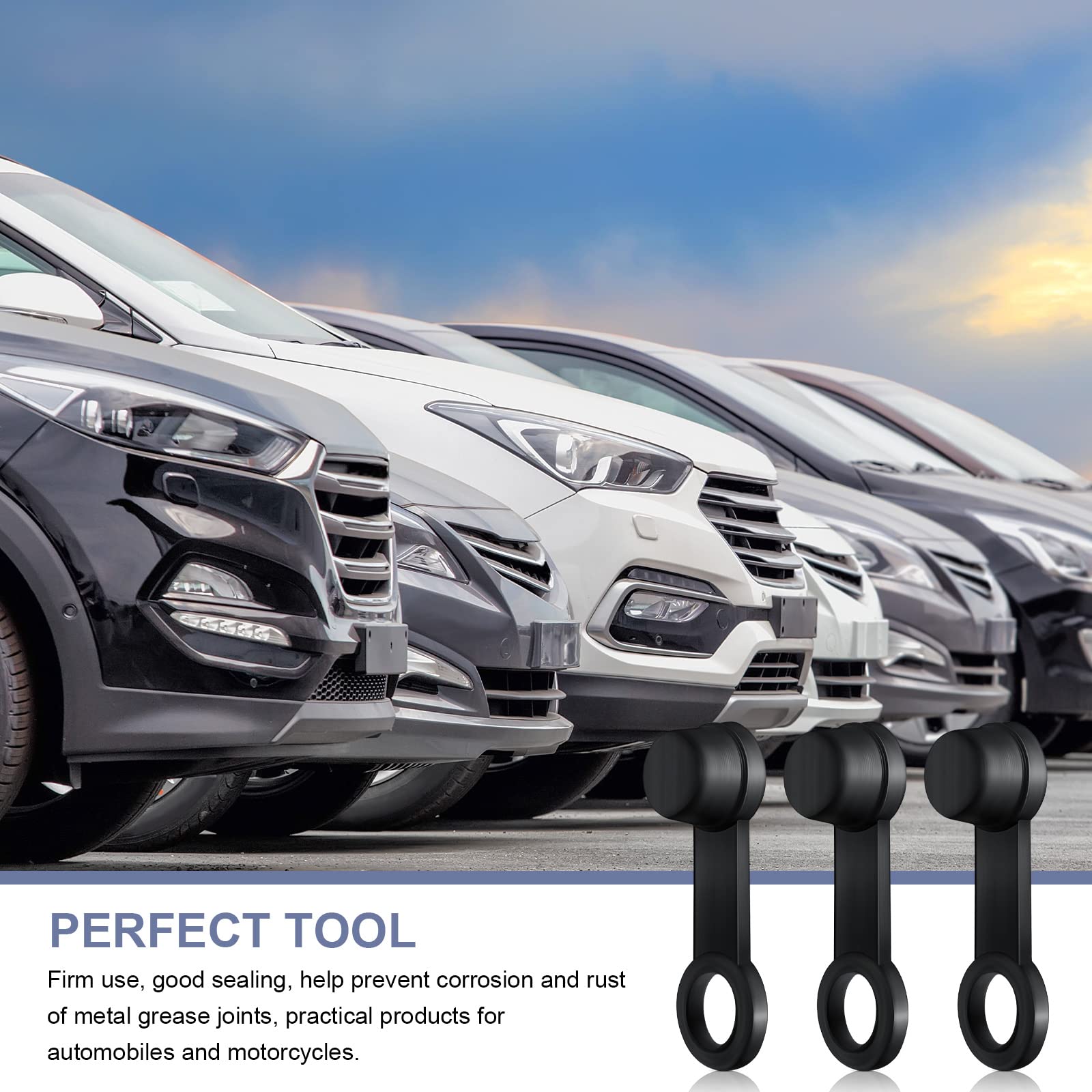 24 Pack Brake Bleeder Cap Rubber Grease Fitting Caps Black Brake Dust Cover Car Zerk Covers Small Automotive Brake Bleeder Screw