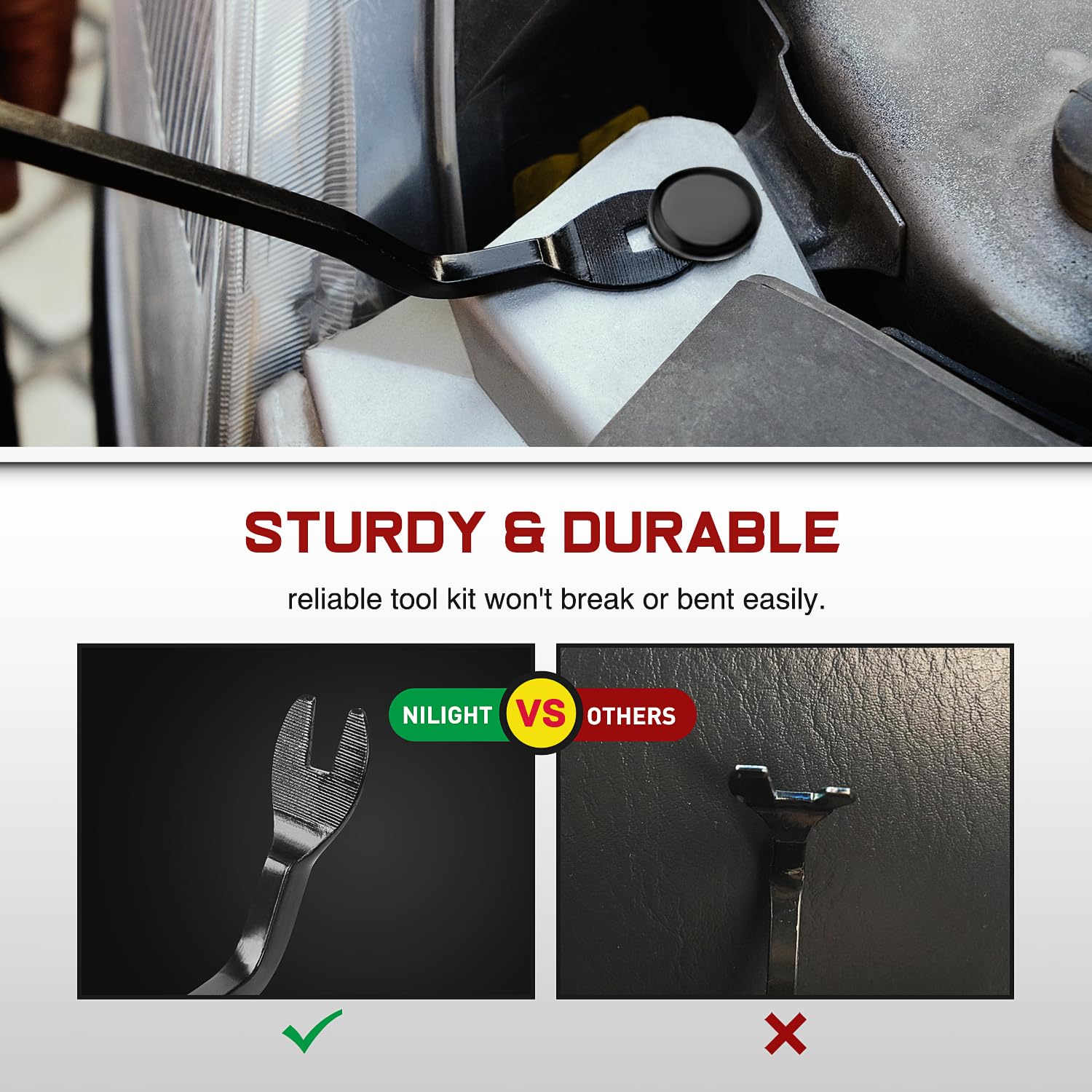 Nilight 501Pcs Universal Car Clips Mixed Auto Bumper Fender Trim Door Shield Engine Retainer Rivet Push For Gm Ford Chrysler Toy