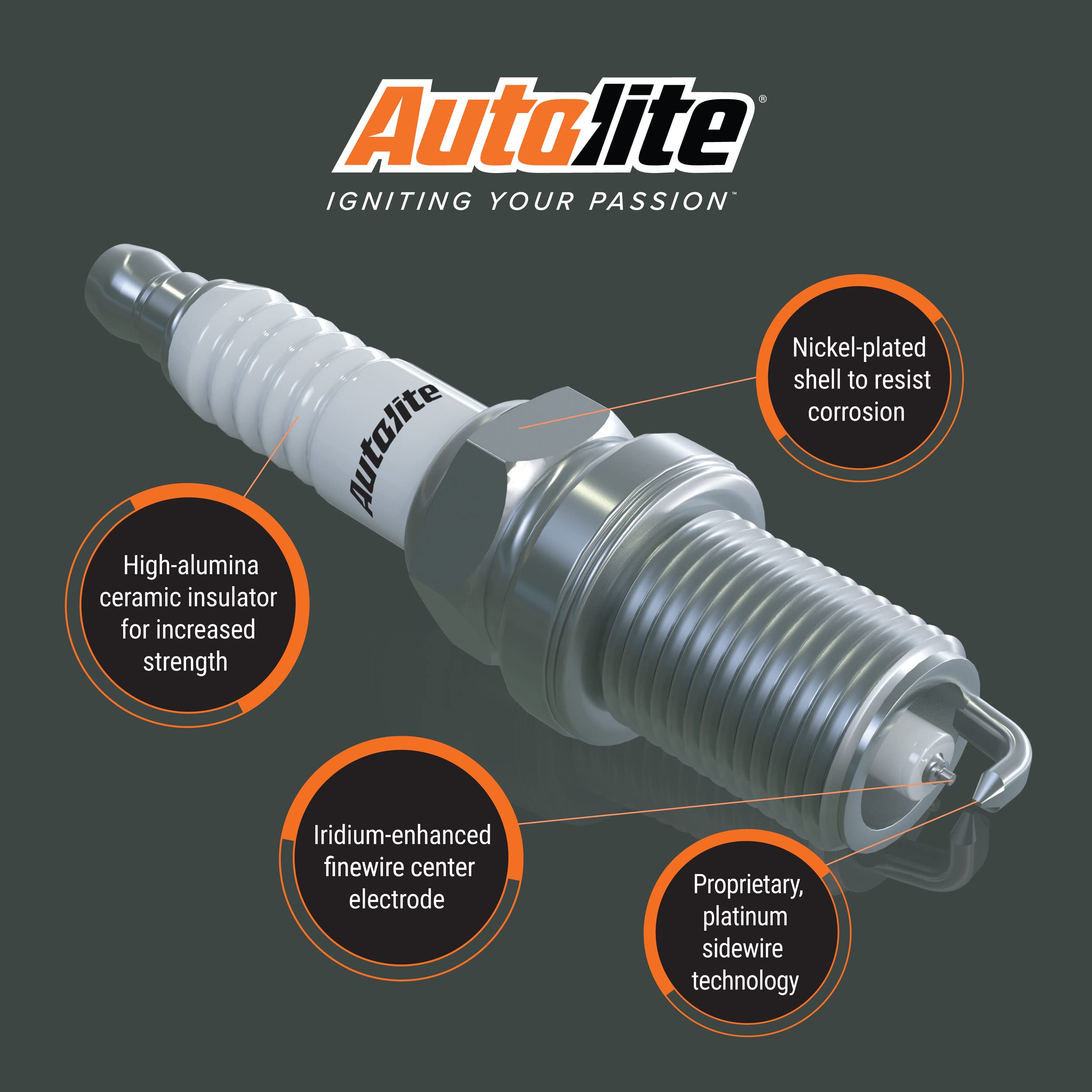 Autolite Iridium XP Automotive Replacement Spark Plug, XP6043 (1 Pack)