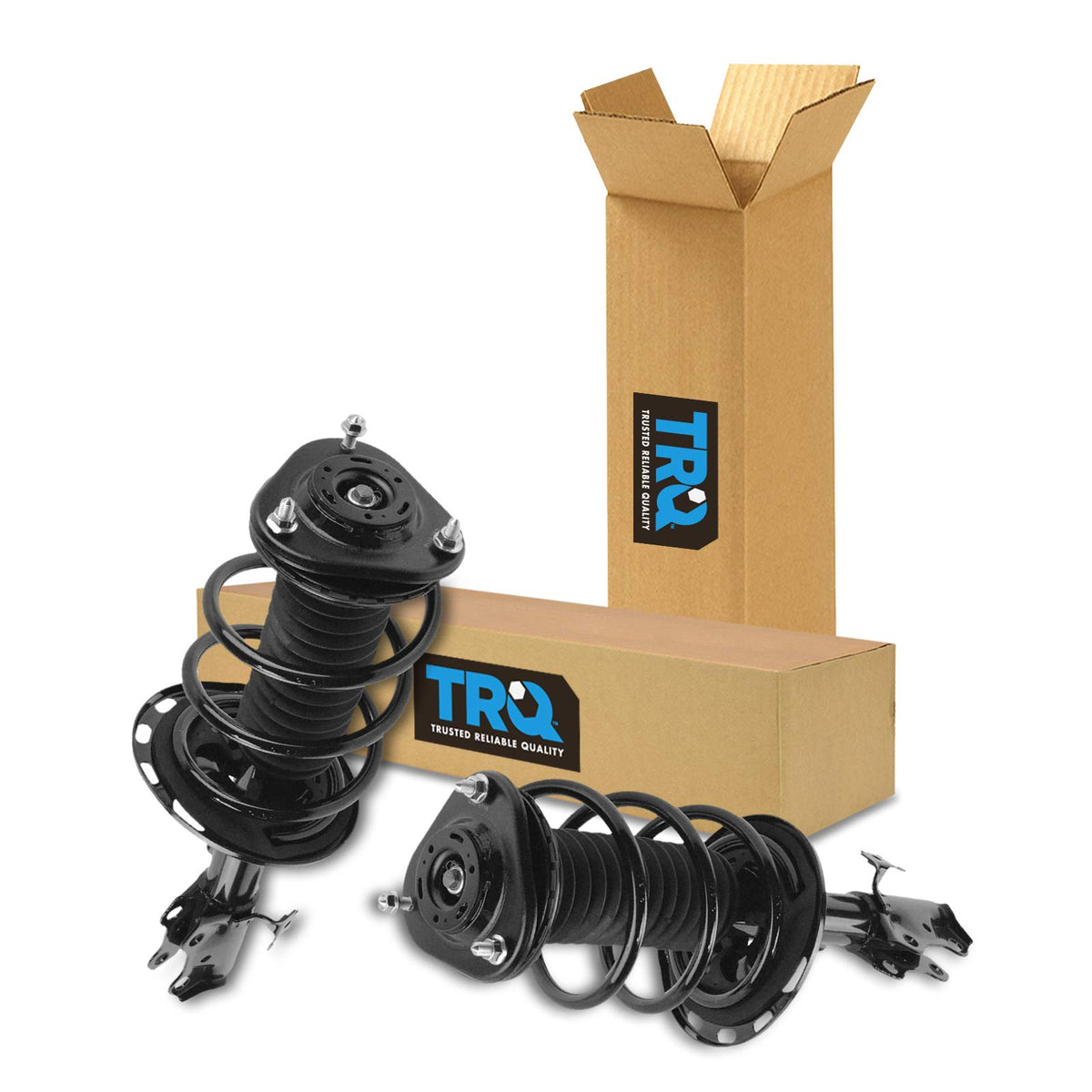 Trq Front Strut & Coil Spring Assembly Set Driver & Passenger Sides Compatible With 06-12 Toyota Rav4