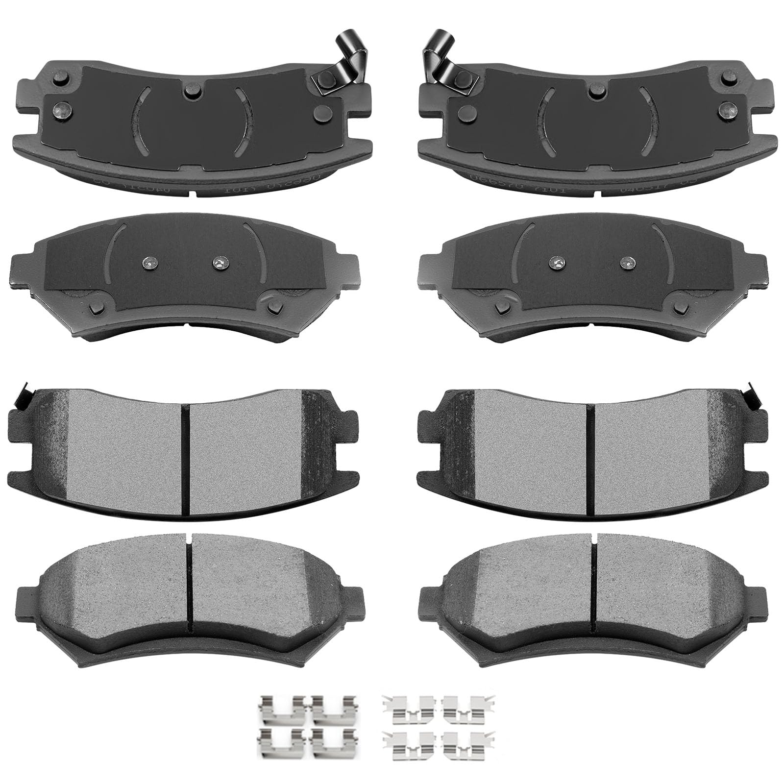 Automuto 8Pcs Front & Rear Ceramic Disc Brake Pads Set D714 D699 For Buick Century Lesabre Park Avenue Regal Riviera For Cadilla