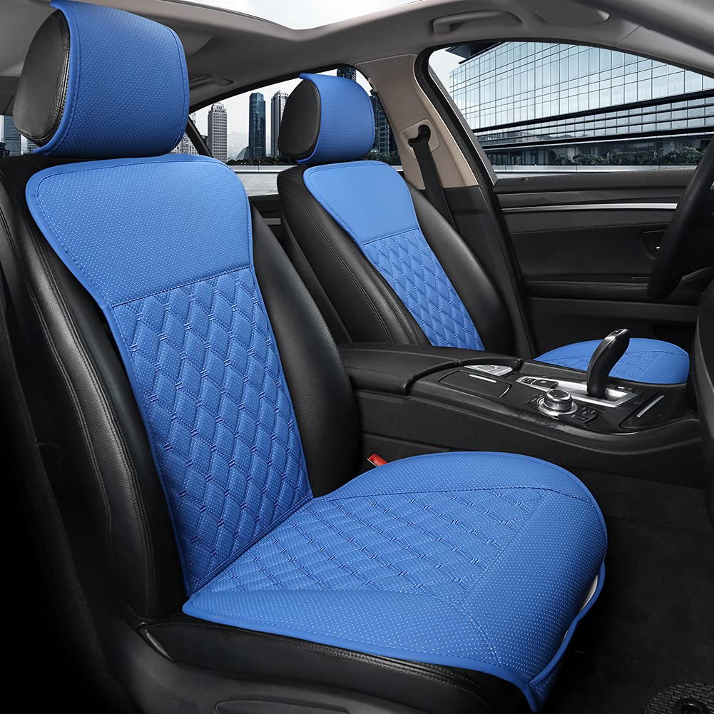 Black Panther 1 Pair Car Seat Covers, Luxury Car Seat Protectors, Universal Anti-Slip Driver Seat Cover With Backrest,Diamond Pa