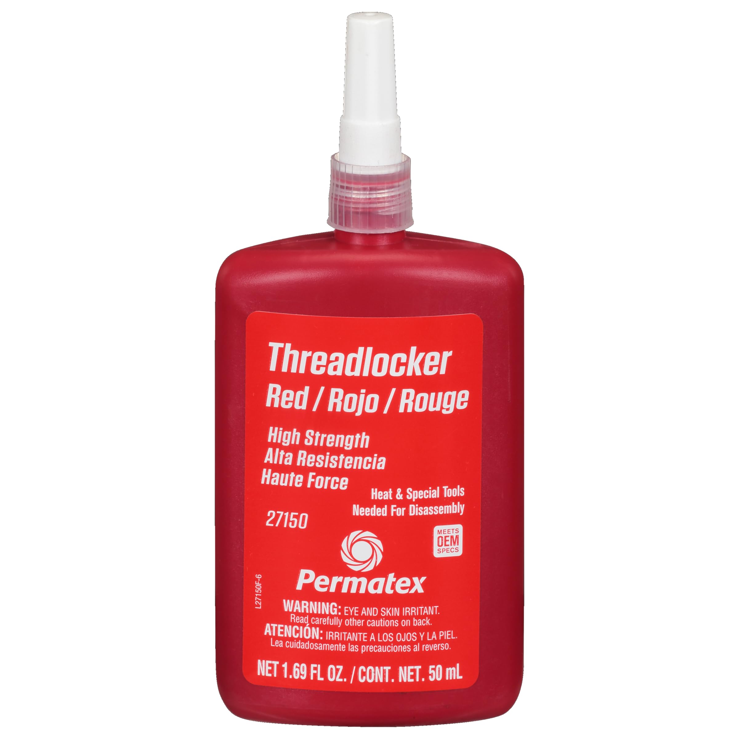 Permatex High Strength Threadlocker Red 50 Ml - No. 27150