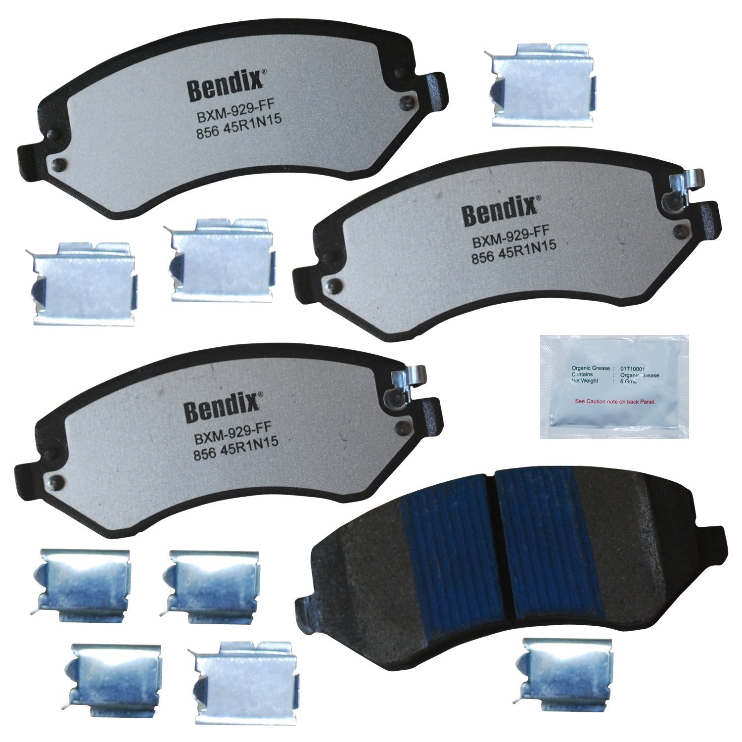 Bendix Fleet Metlok Mkd856Fm Semi-Metallic Front Brake Pads For Chrysler Town & Country 2007-2003, Voyager 2008-2001, Dodge Cara