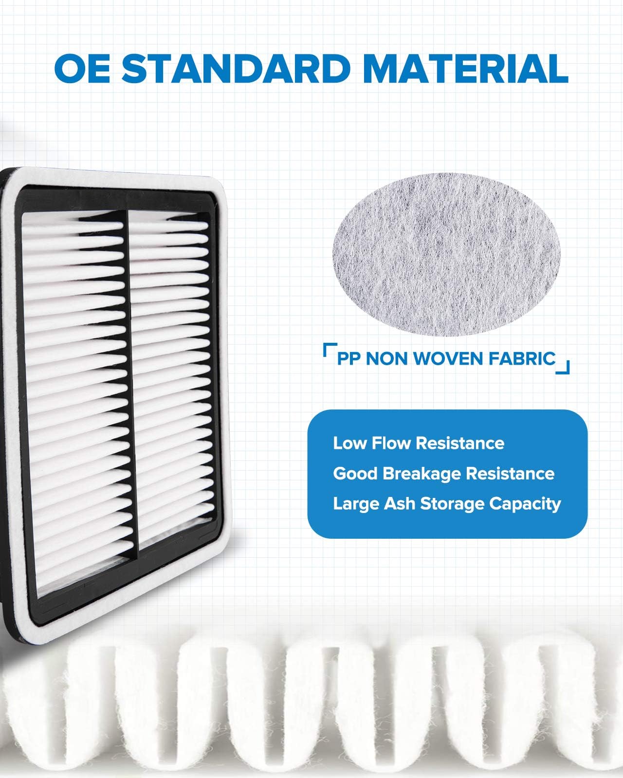 Philtop Engine Air Filter Ca9997 Replacement For Subaru Impreza (2008-2016), Legacy (2005-2019), Outback (2005-2019), Wrx (2015-2018), Forester (2009-2018), Tribeca (2008-2014)