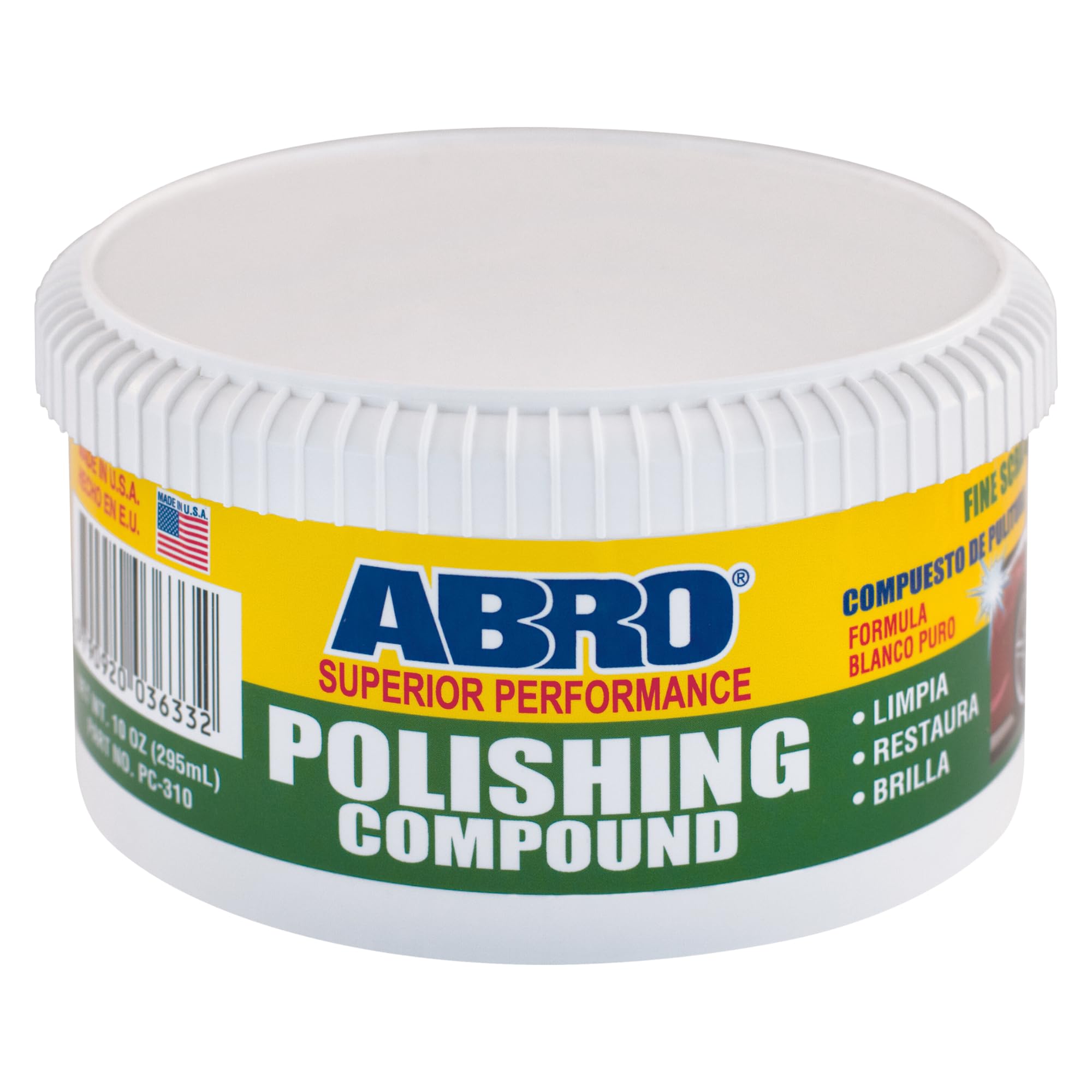 ABRO Superior Performance Car Polishing Compound for Oxidized Finishes, Buff, Shine, Smooth, & Clean, Scratch Remover for Vehicl
