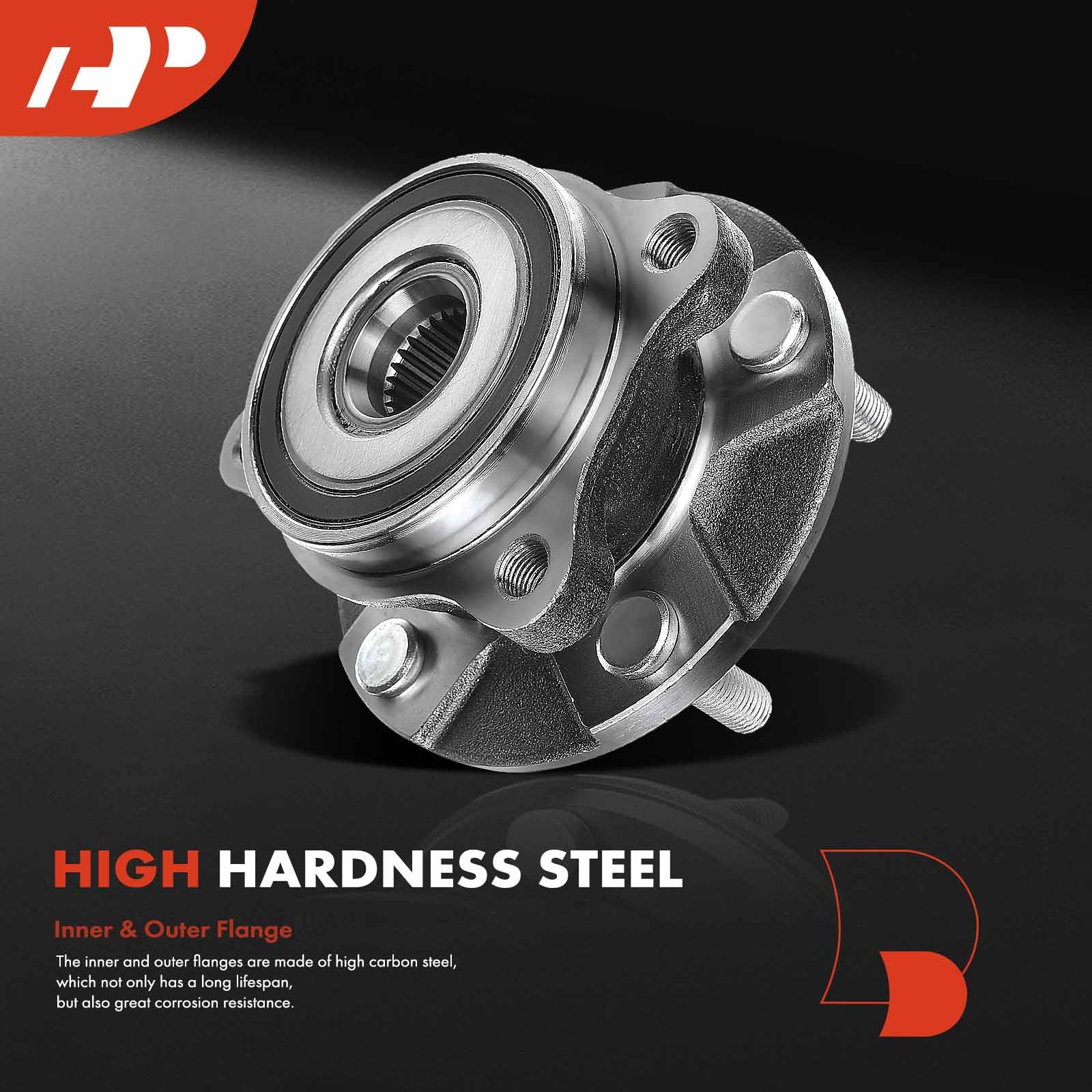 A-Premium 2 x Front Wheel Bearing and Hub Assembly with 5-Lug Compatible with Toyota RAV4 06-12, Corolla iM 17-18, Prius V 12-18