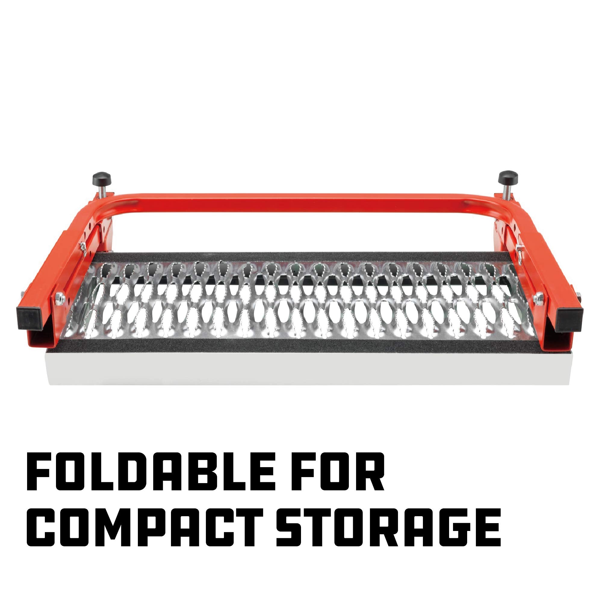 Powerbuilt Tire Step For Truck, Suv, Semi, Heavy Duty 300 Lb. Capacity, Non-Slip Cheese Grater Steel Surface, Adjusts To Fit Any