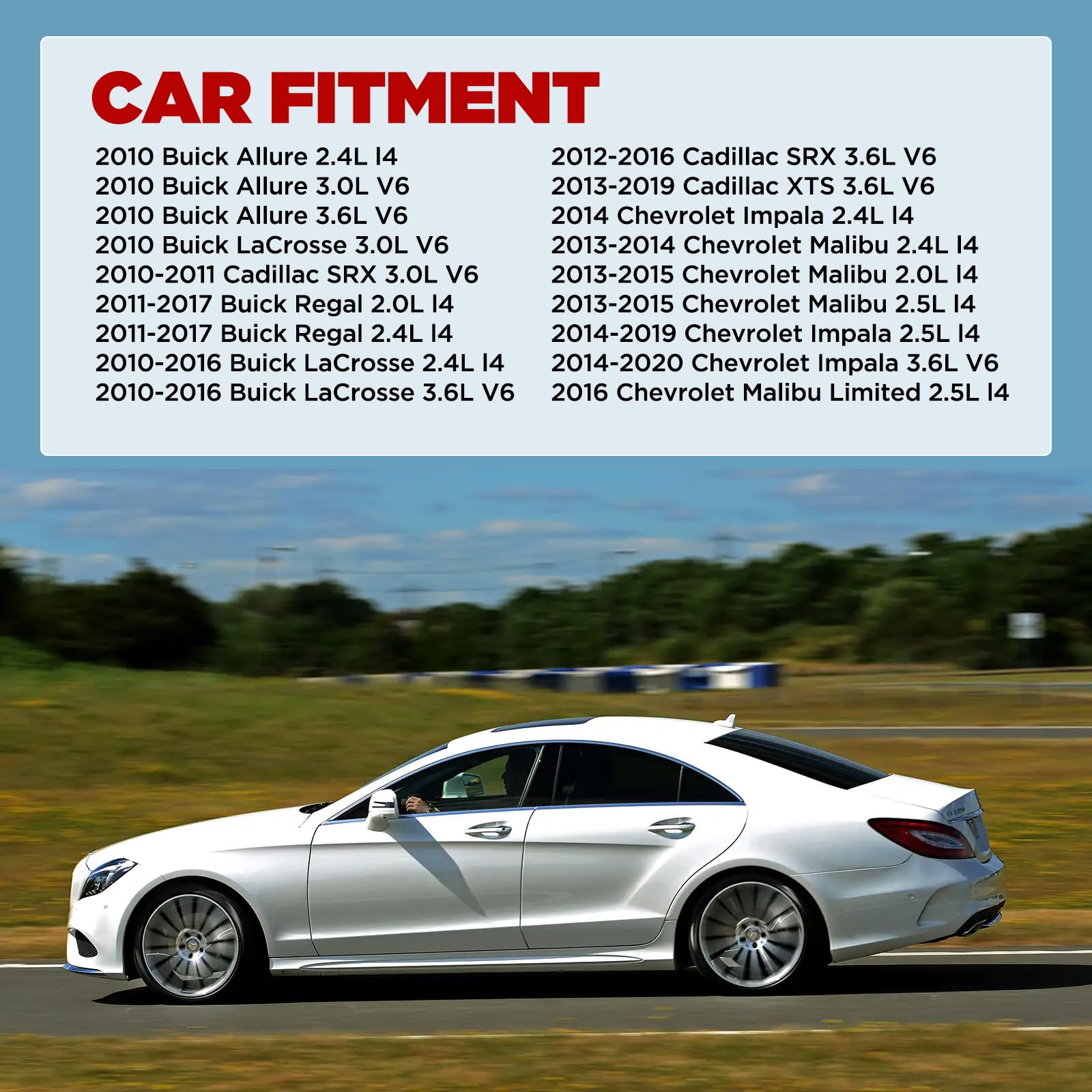 Bdfhyk Engine Coolant Expansion Reservoir Overflow Tank Compatible With Chevrolet Impala Malibu Limited Cadillac Xts Srx Buick Regal Lacrosse Allure Replace 603-385 Dakg-15110 13220124 13502353