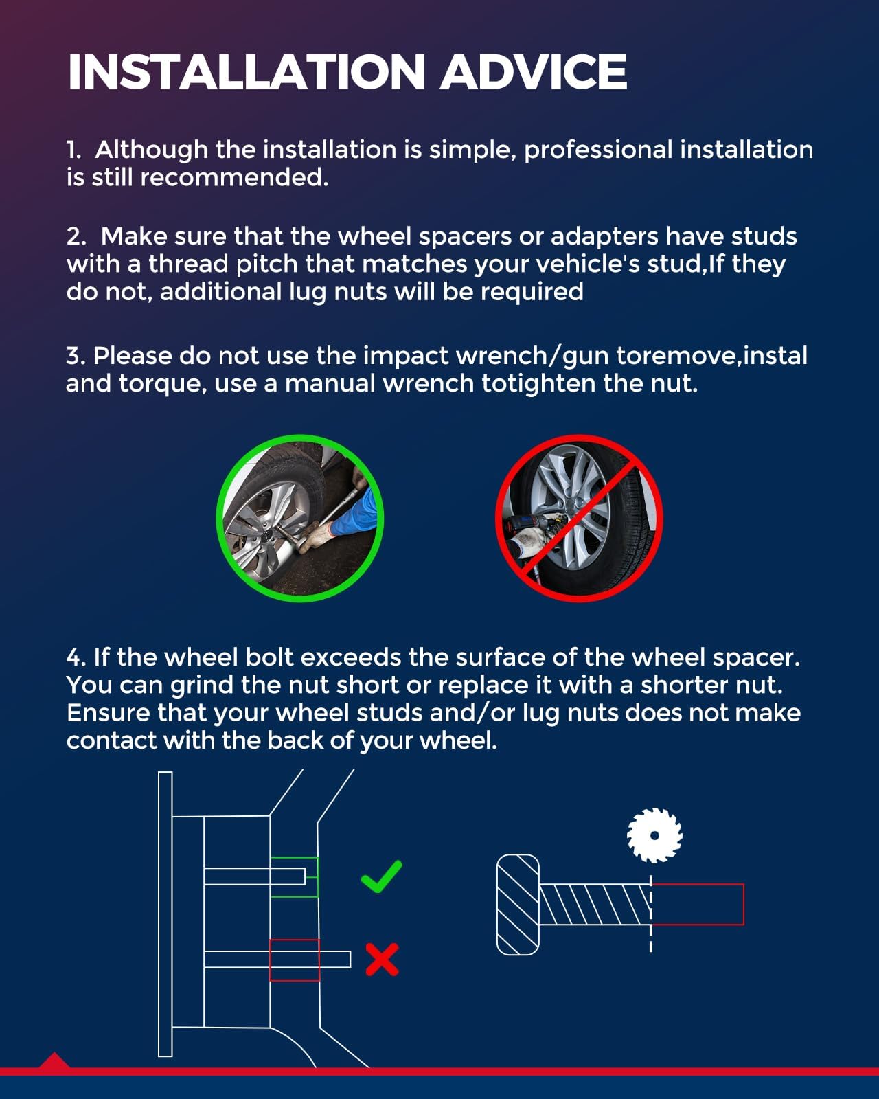 Kax 5X4.5 Wheel Spacers,Forged 2 Inch 5 Lug Hub Centric Wheel Spacers With 1/2'' X20 Studs 71.5Mm Hub Bore,Fit For Wrangler,Libe