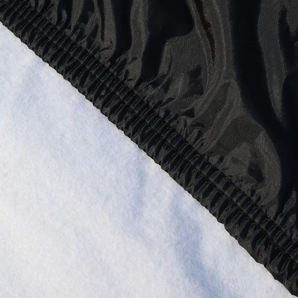 Waterproof Car Cover For Automobiles All Weather - Coverado Outdoor Full Car Covers With Zipper Door, Cotton Backing Snowproof U