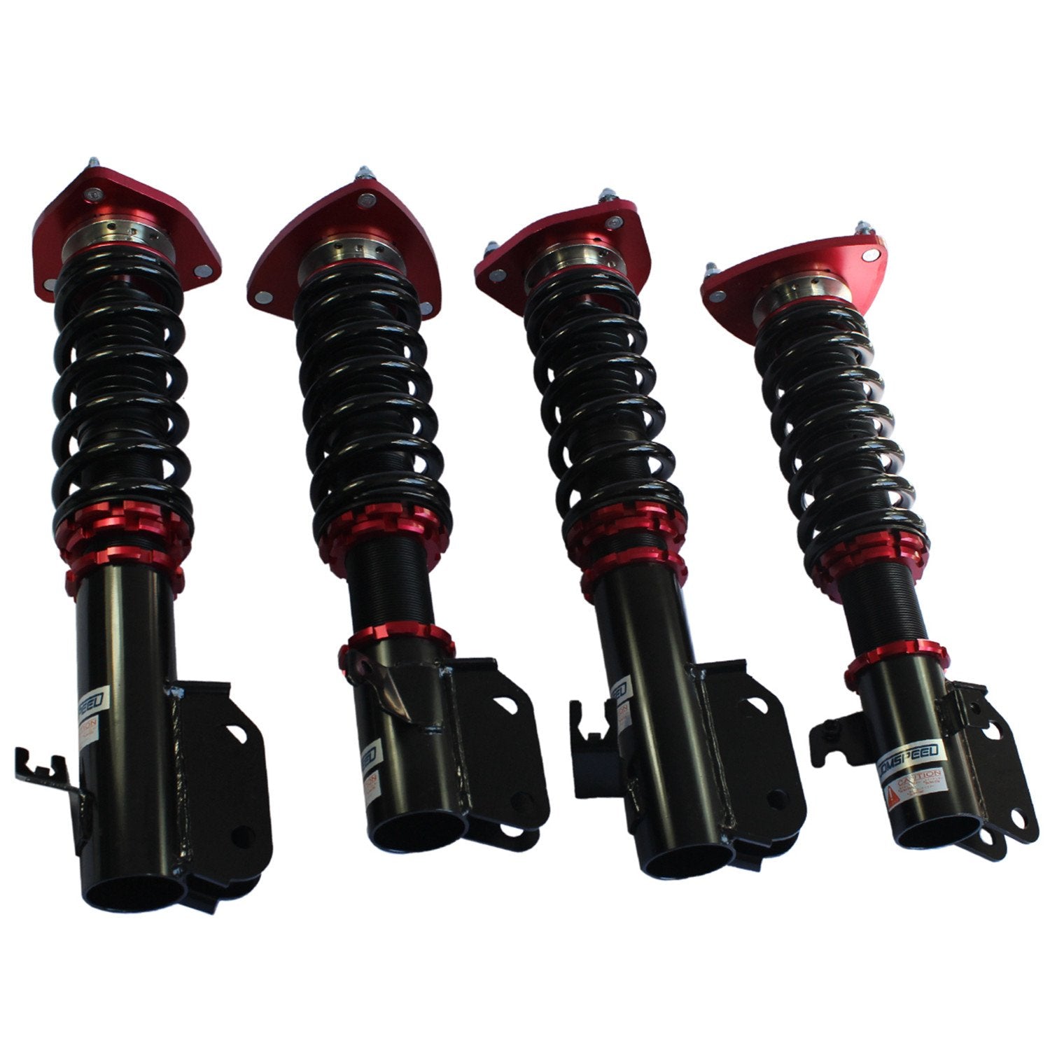 Jdmspeed New Red Full Coilover Struts Shock Absorbers Suspension Kit Replacement For Impreza Wrx 2002-2007