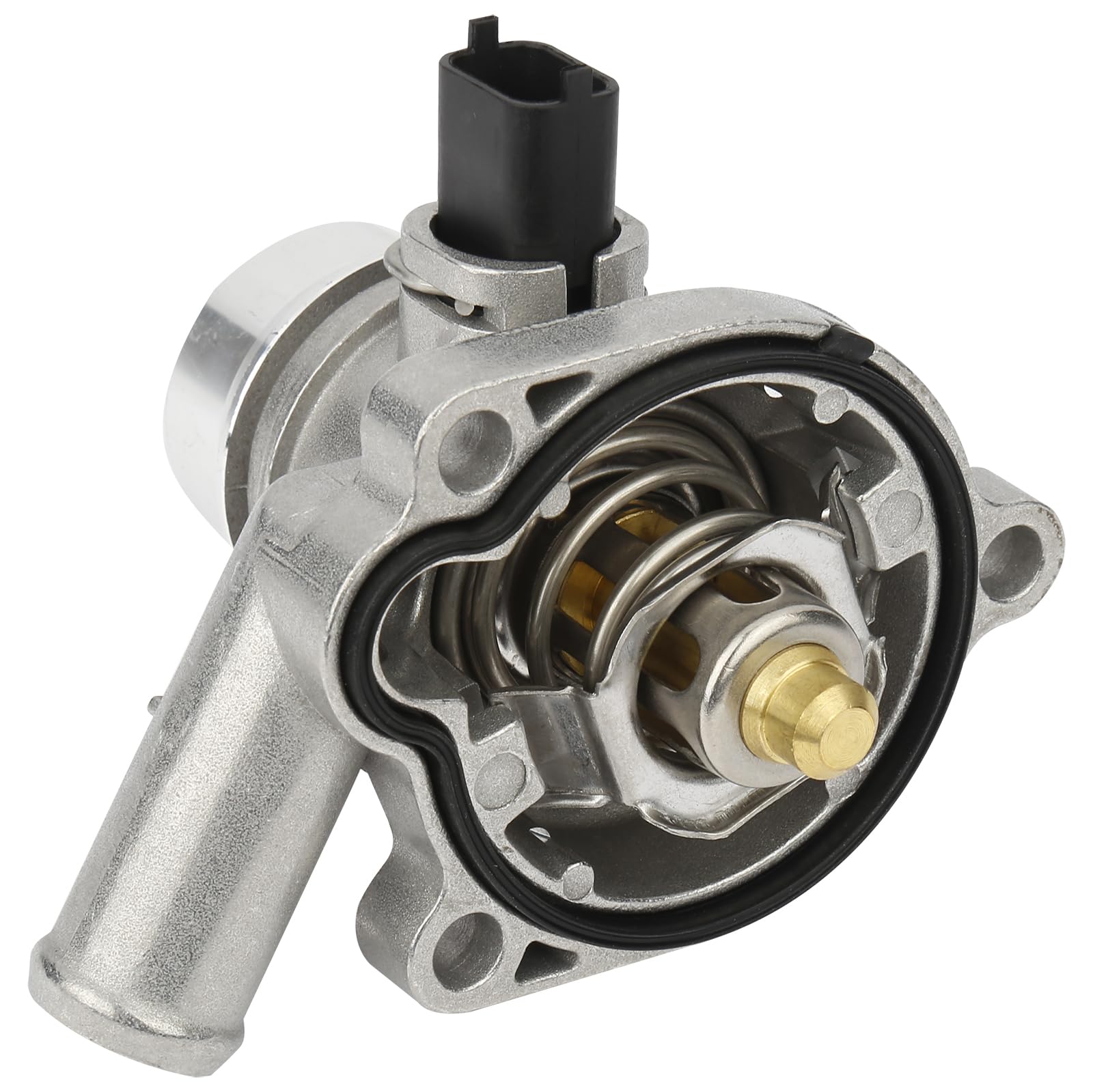 Upgrade Aluminium Engine Coolant Thermostat Housing Assembly(1Pcs).Fit For Buick Encore 2013-2020 Chevy Cruze 2011-2016 Trax Sonic 2013-2020.Replaces Part # 25200455 55565336 902-808 55593034.