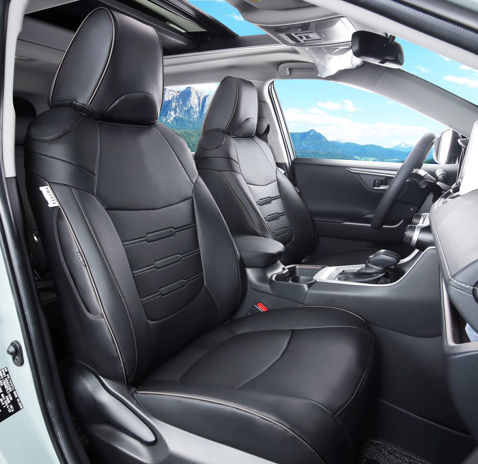 Luluda Custom Fit Rav4 Car Seat Covers Fit For Toyota Rav4 Le Limited Xle 2019 2020 2021 2022 2023 2024 With Waterproof Faux Lea