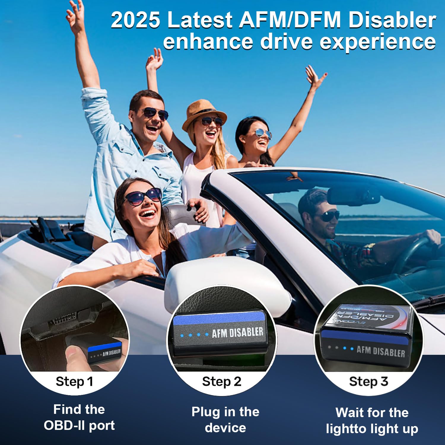 AFM/DFM Disabler, Active Fuel Management Disable Device Compatible with V6 & V8 Motors, RA003 AFM Disabler 5.3 Silverado (Chevy