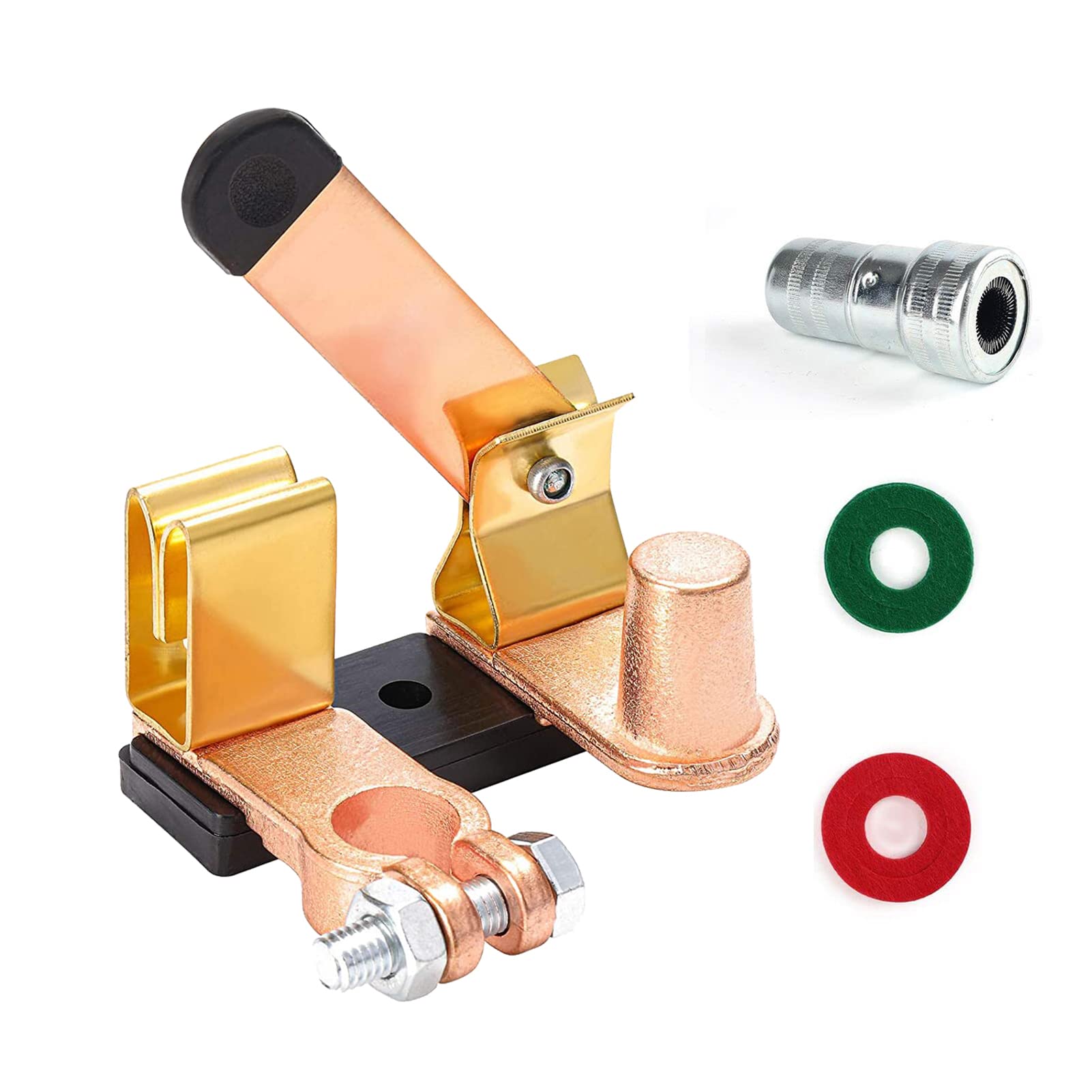 GOGONFLY Master Battery Disconnect Switch, Heavy Duty Knife Blade 12V 24V Battery Cut Off Switch, Top Post Battery Power Shut Of